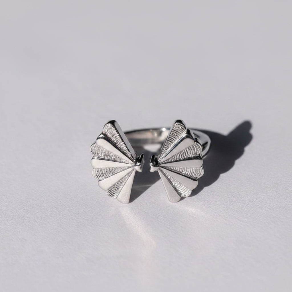 Offener Ring SANTIAGO Shell aus Silbervon V Design Lab