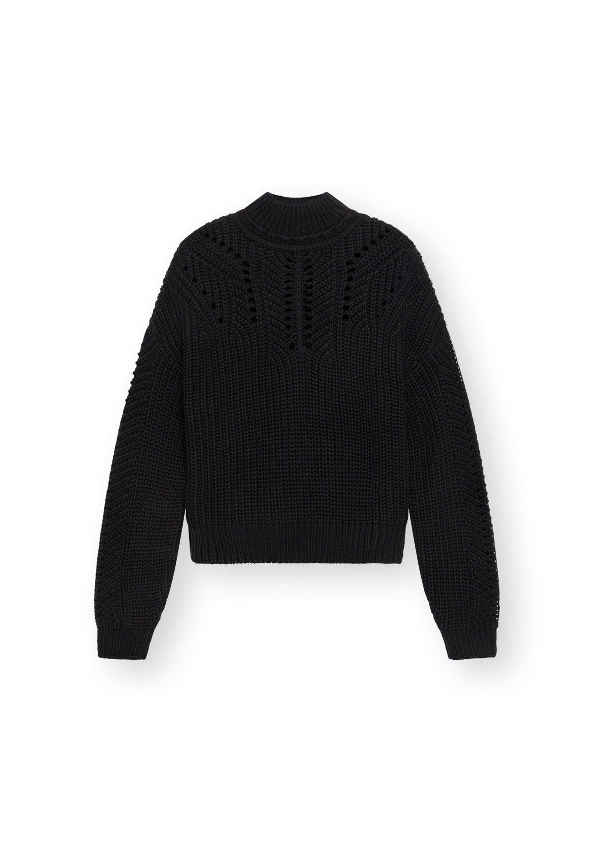 Pullover ALEIKA in schwarz von LOVJOI aus Bio-Baumwolle