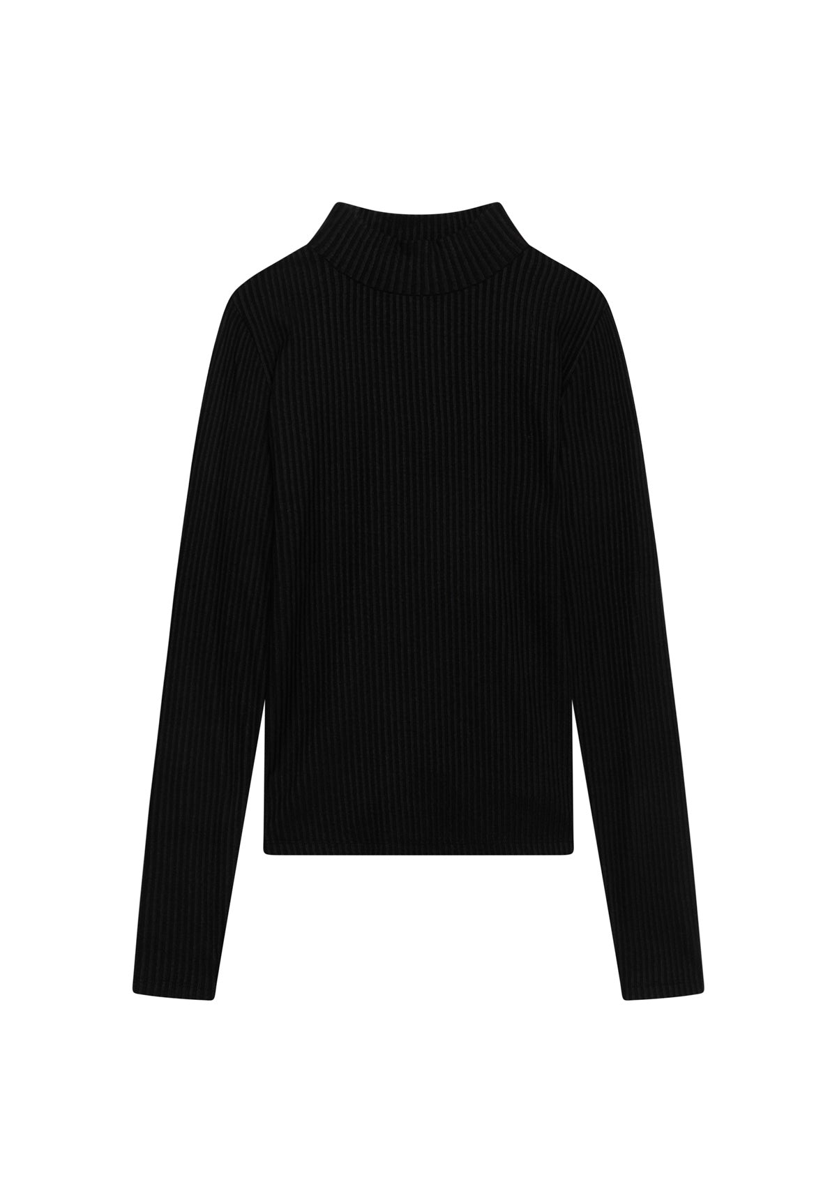 Long-sleeved shirt DIMAYA in black by LOVJOI made of TENCEL™