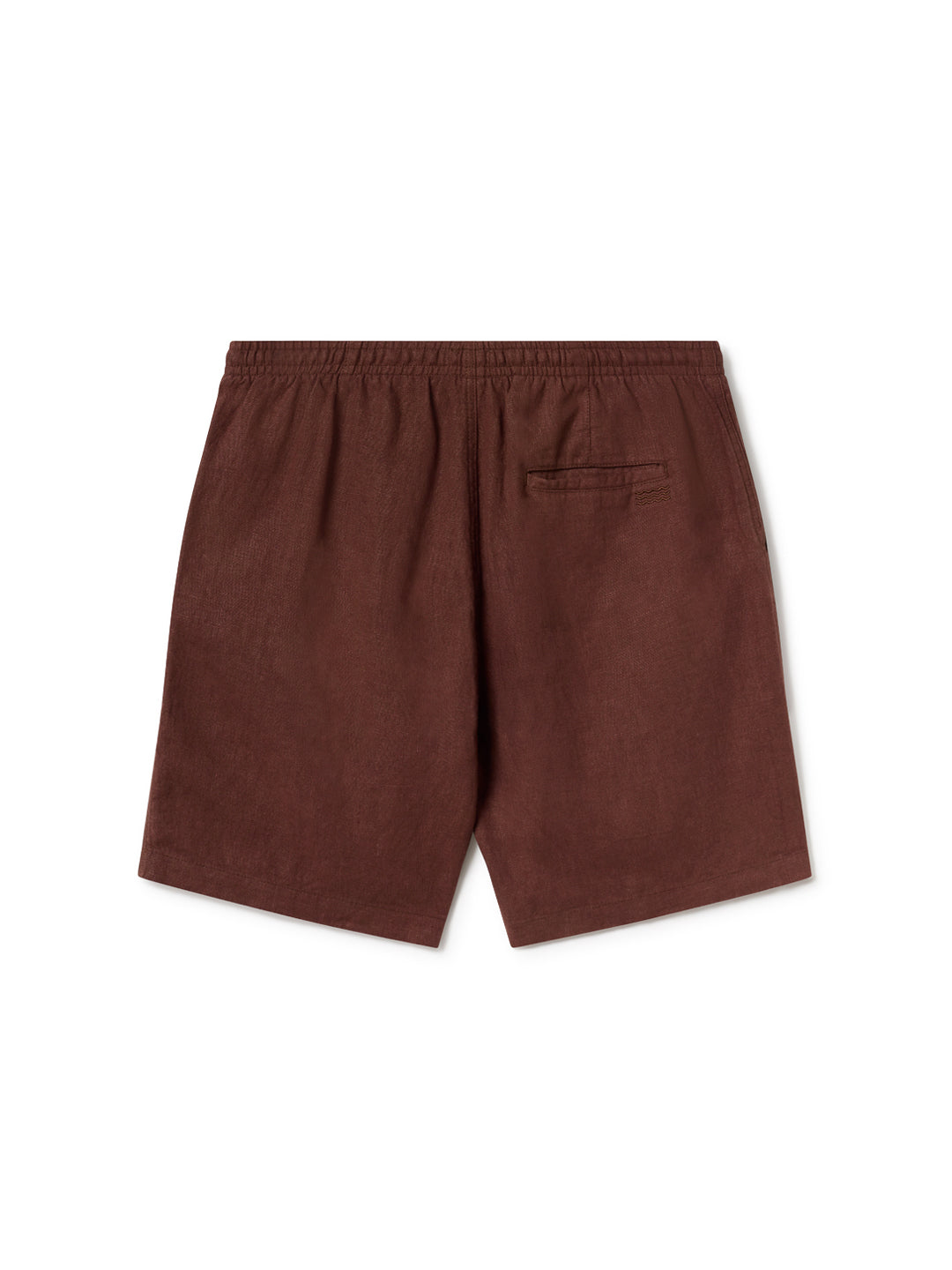 Pantalon court BAGAAT en lin marron de TWOTHIRDS