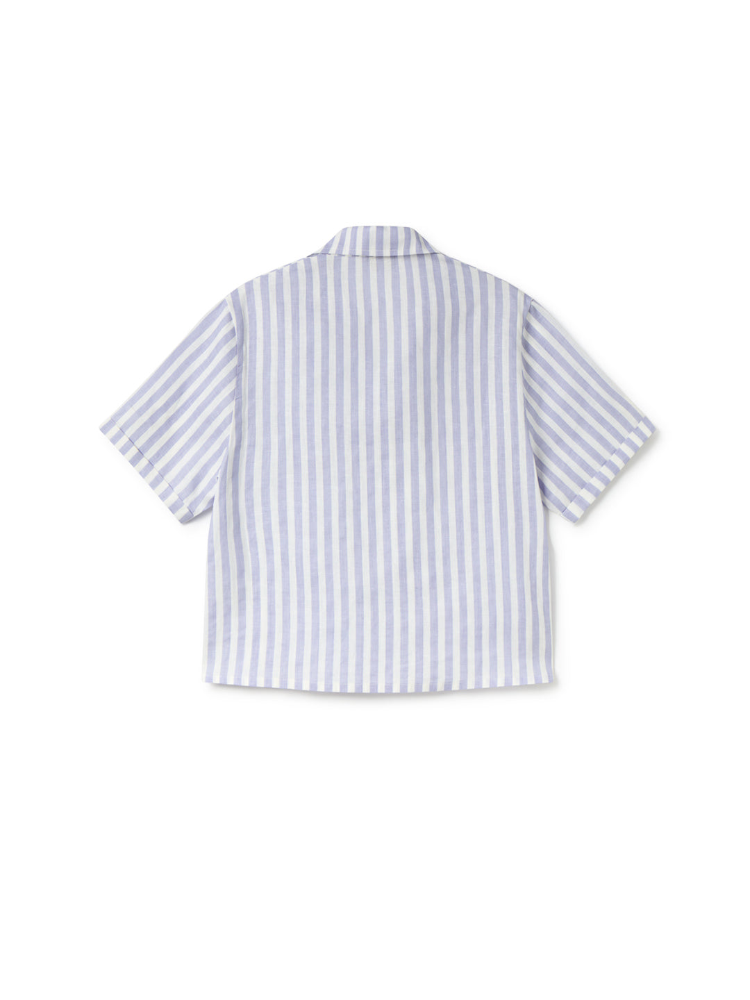 Blouse UTO in purple striped linen by TWOTHIRDS