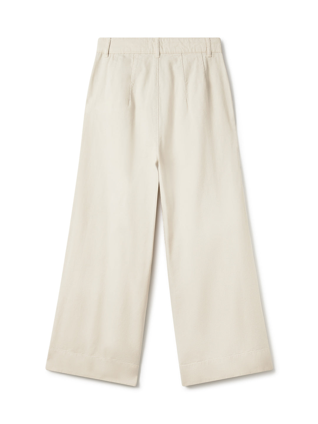 Pantalon SANDHAMN beige en coton biologique et lin de TWOTHIRDS