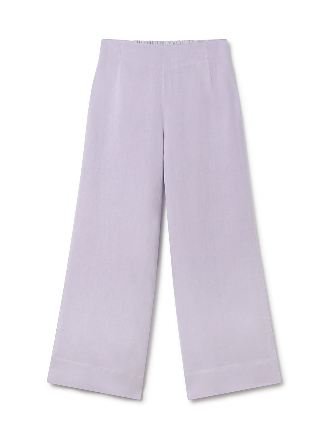 Pantalon VARMDO en lin violet de TWOTHIRDS