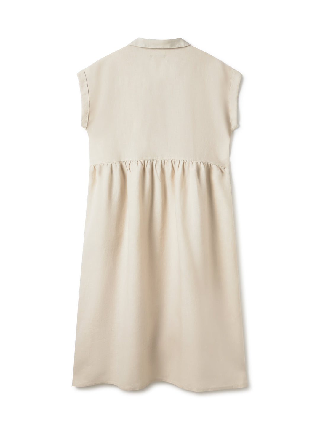 Robe en lin WIESE en beige de TWOTHIRDS