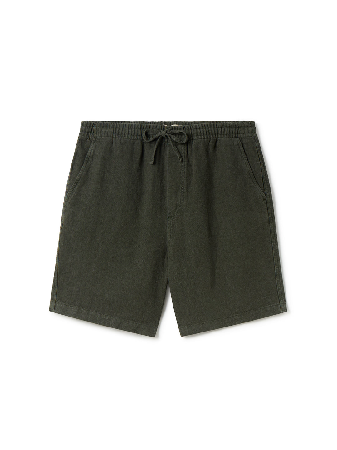 Short BAGAAT en Ivy Green en lin de TWOTHIRDS