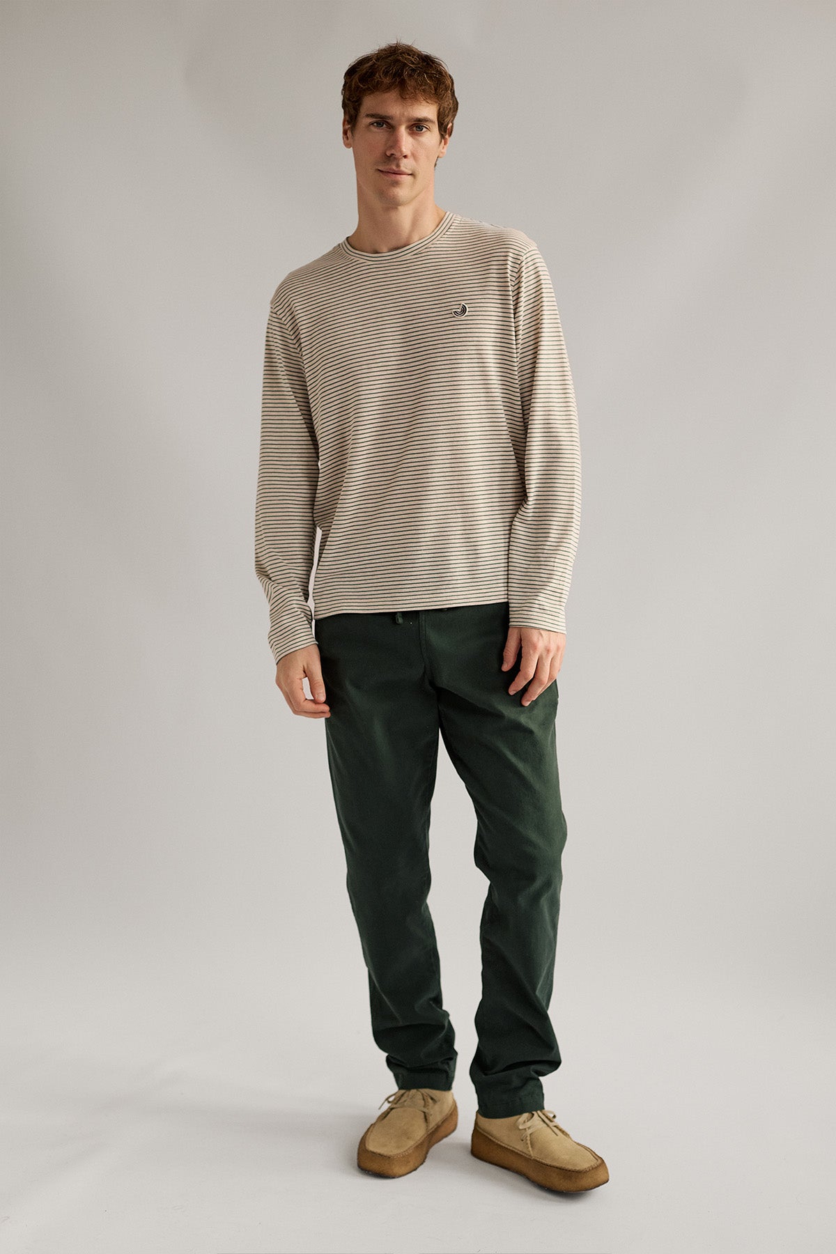 Langarm-Shirt Buddenhaggen gestreift aus Bio Baumwolle von TWOTHIRDS