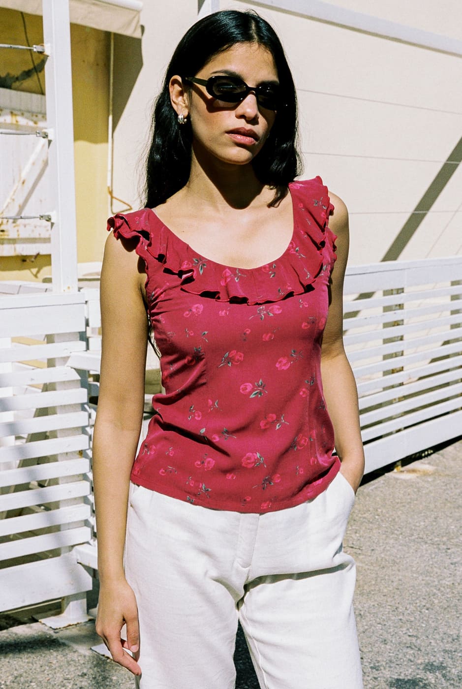 Red Top Capucine made of 100% FSC Viscose by Avani