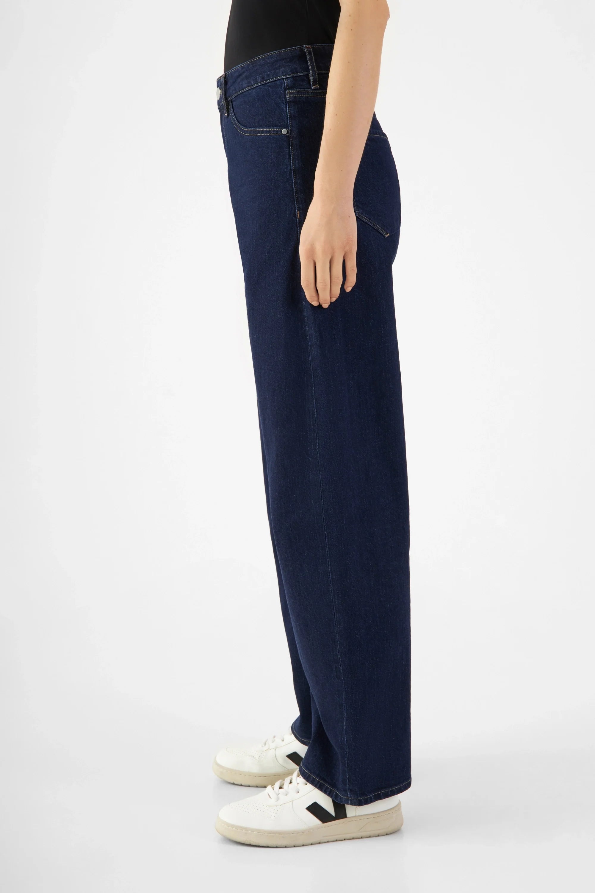 Dunkelblaue Jeans ASH Barrel Leg Classic aus Bio-Baumwolle von Dawn Denim