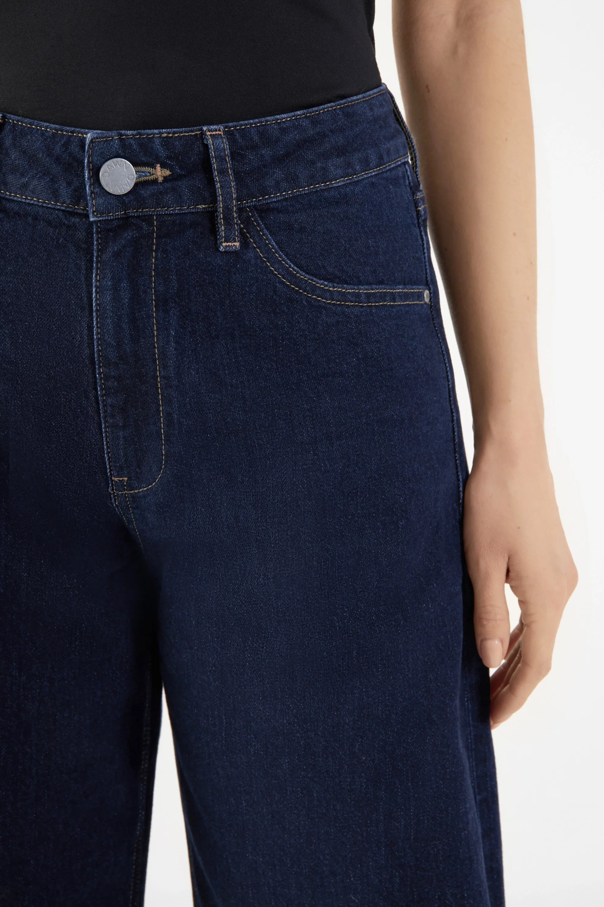 Dunkelblaue Jeans ASH Barrel Leg Classic aus Bio-Baumwolle von Dawn Denim