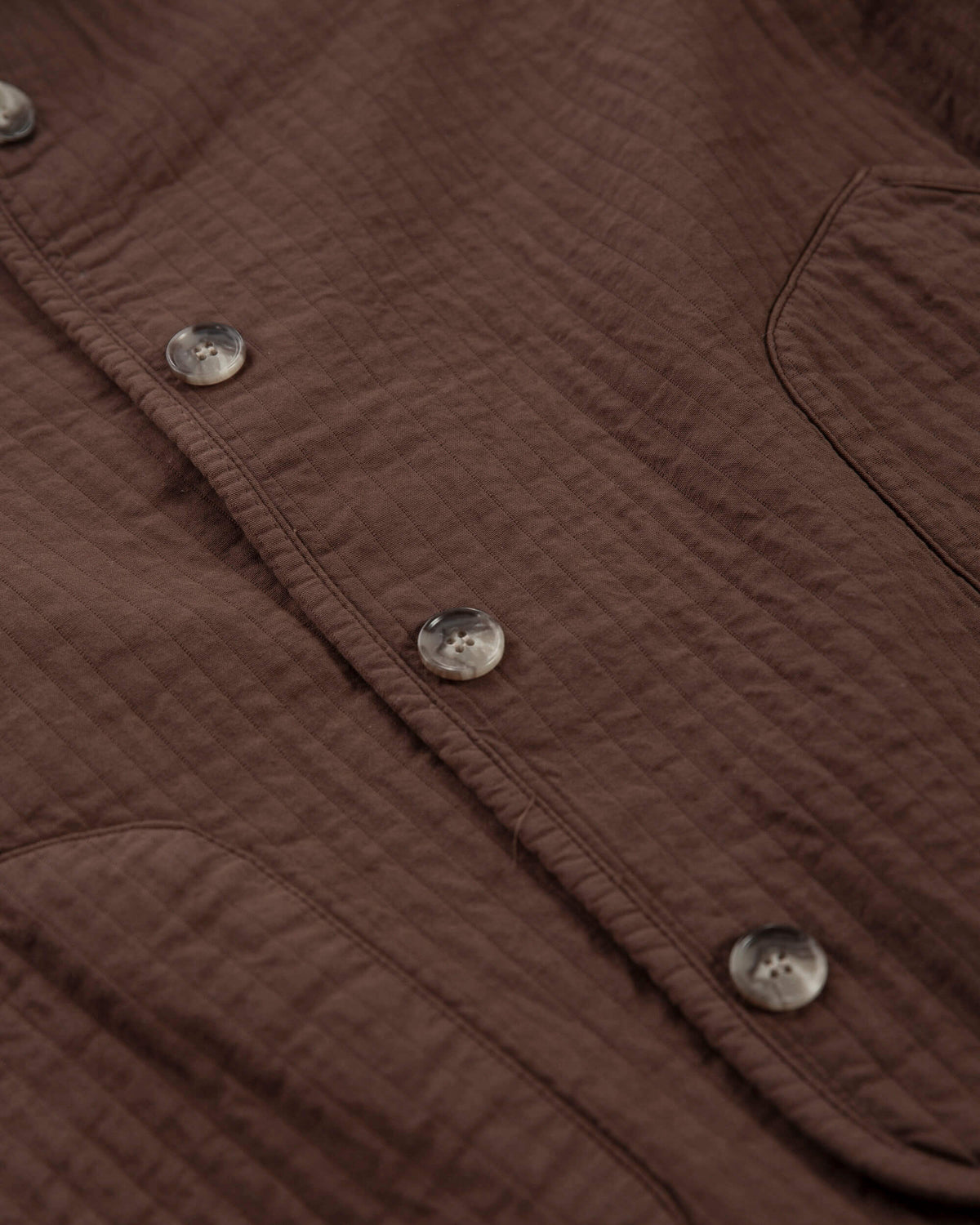Braune Jacke Quilted aus 100% recycelter Baumwolle von Matona