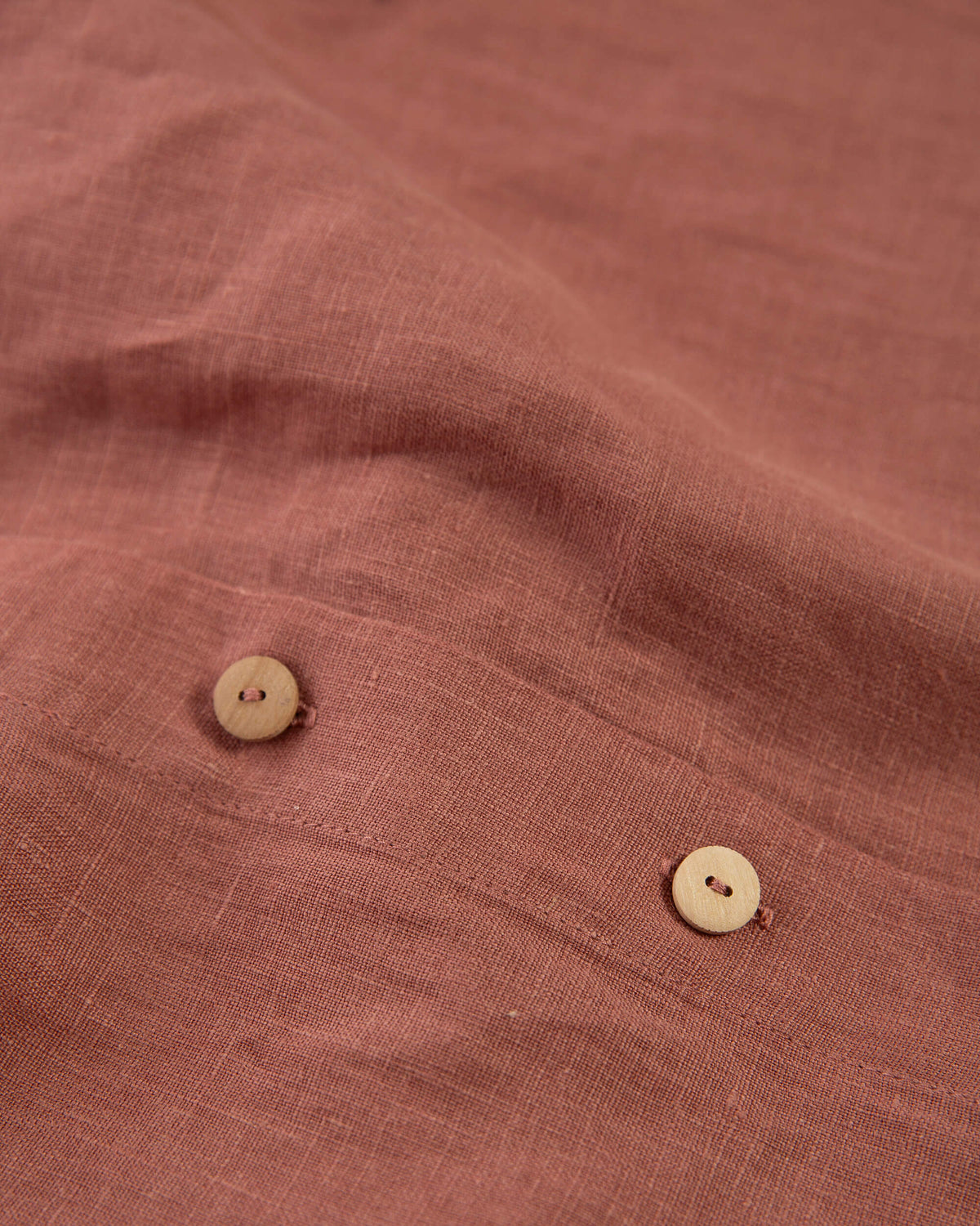 Brauner Rock Midi aus 100% Leinen von Matona