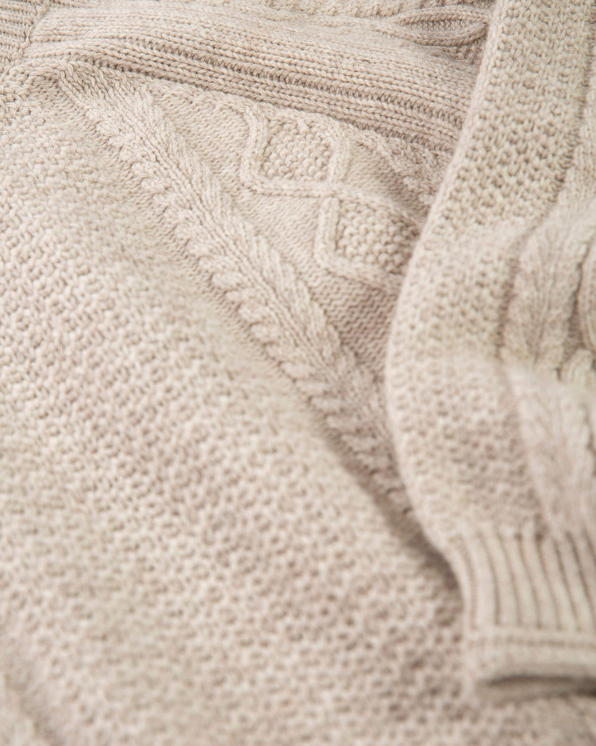 Beiger Sweater Harbour aus Bio-Wolle von Matona