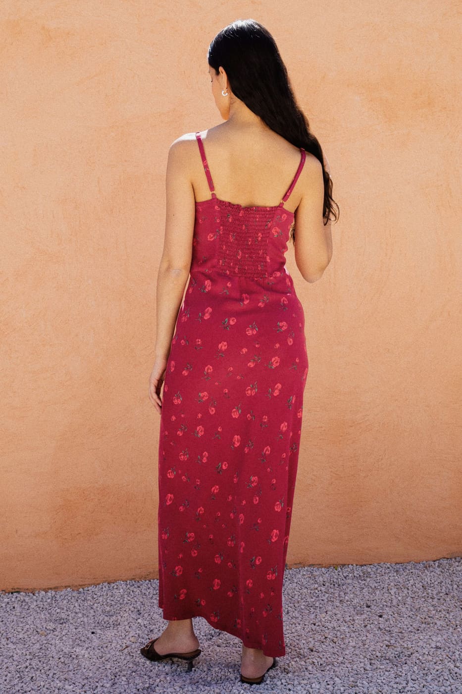 Red dress Jade made from FSC viscose by Avani
