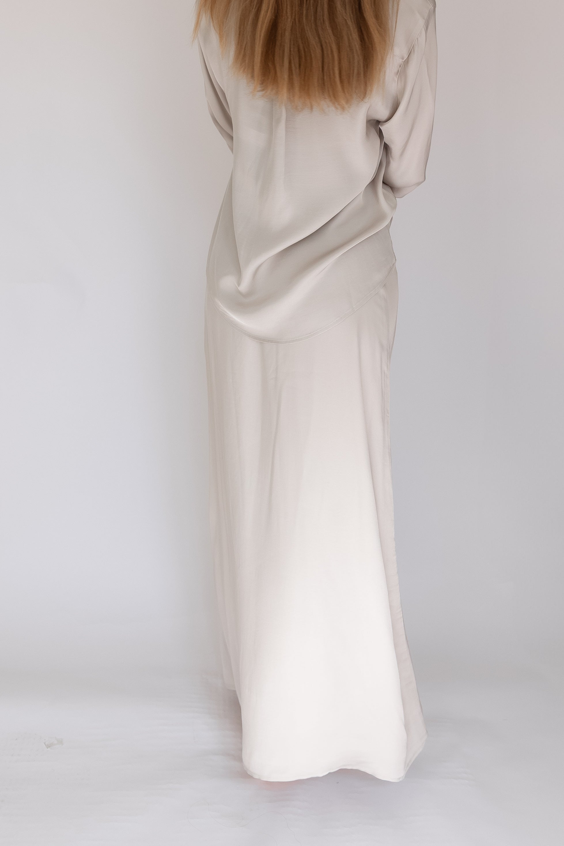 White skirt PEARL made of Tencel by Pura Clothing