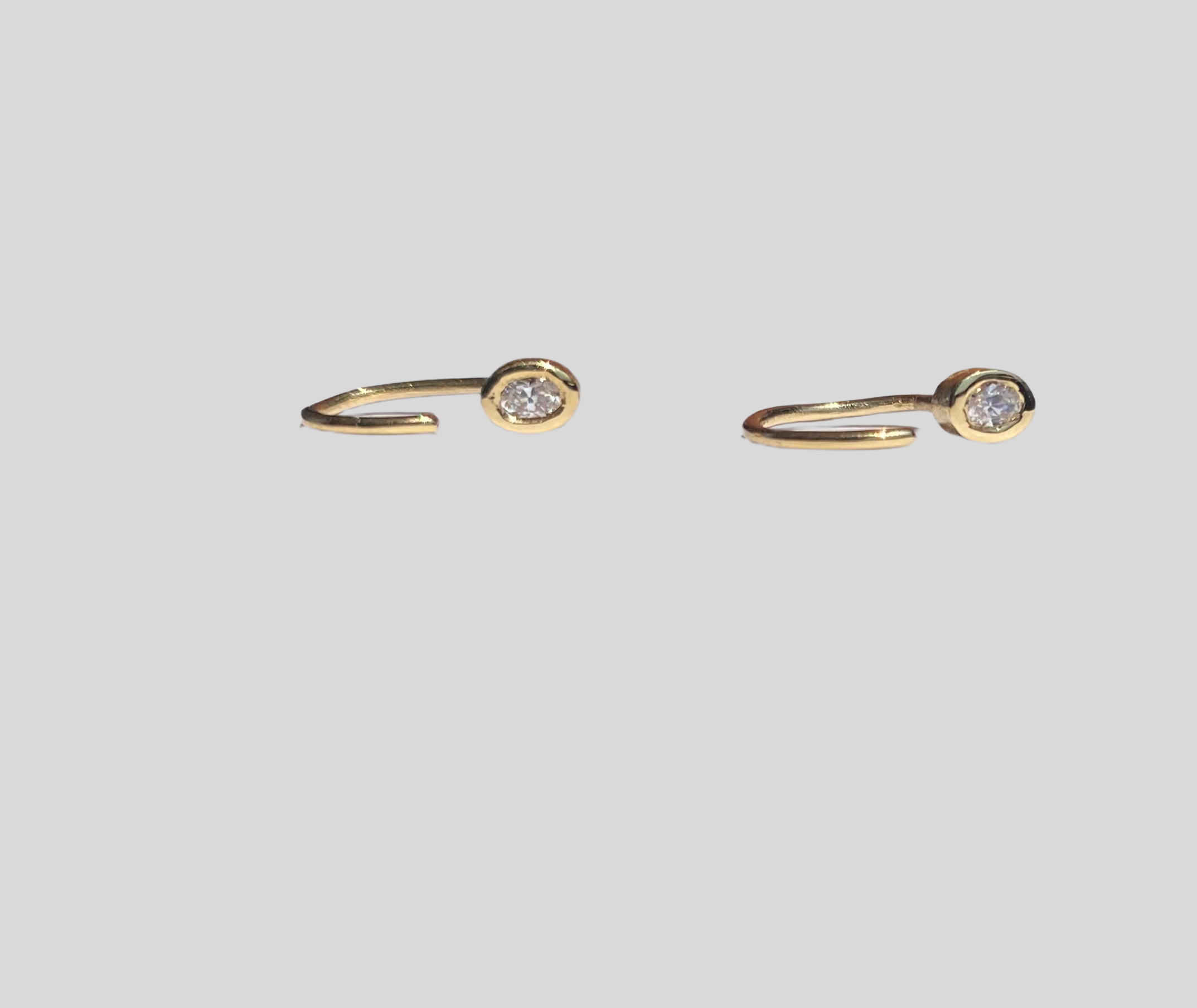 Boucles d'oreilles ESSENTIALS en or et zircone par V Design Lab