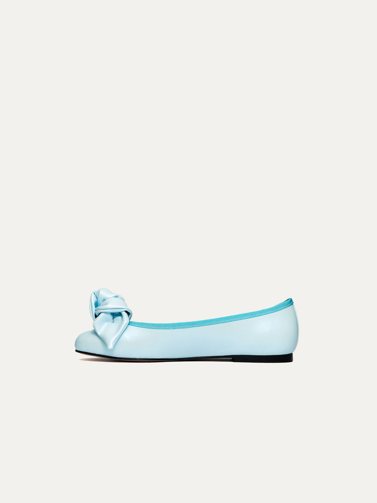 Bikkou 9:30AM Hearing in Court light blue vegan ballerina inner side view