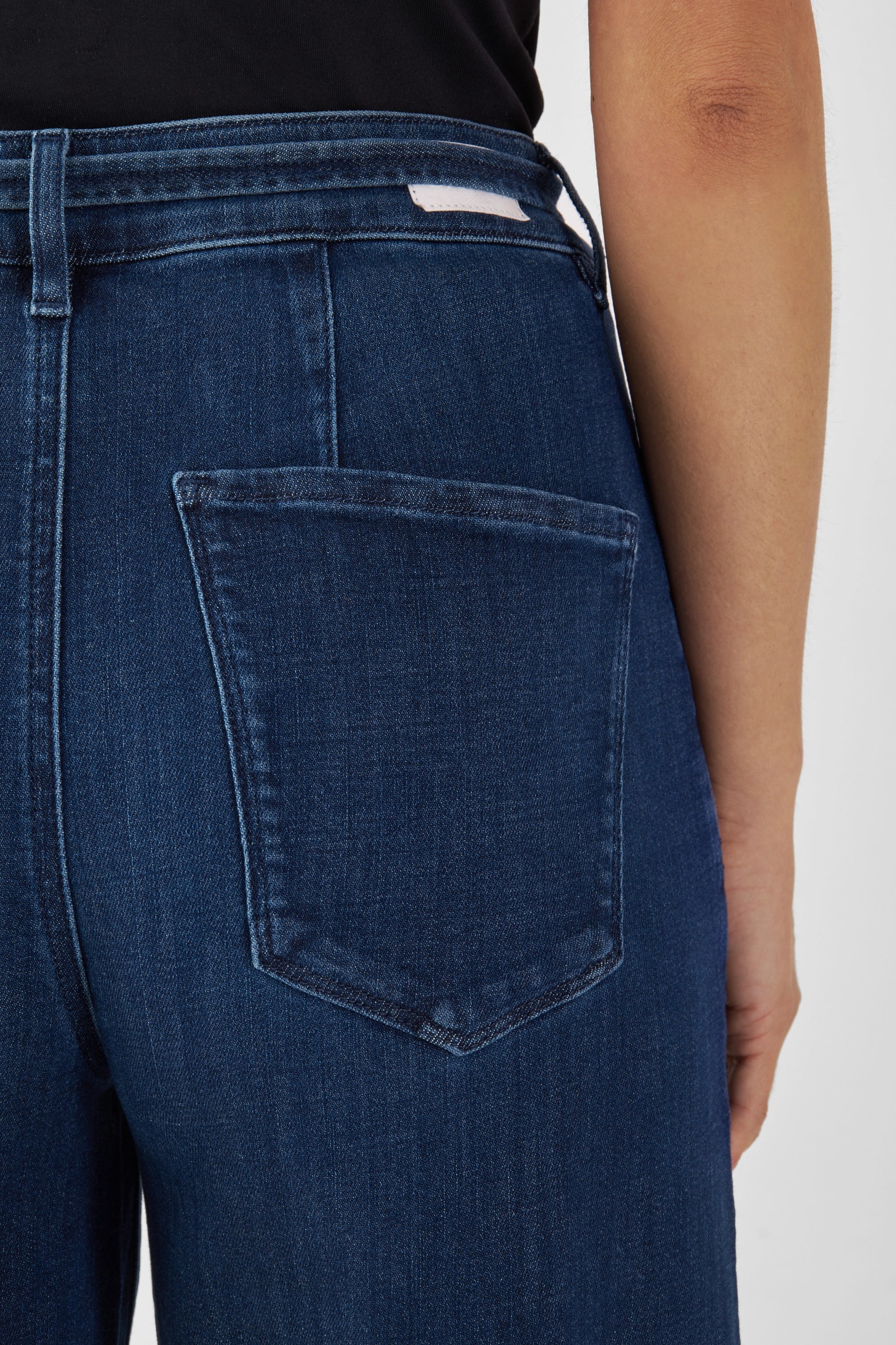 Dark blue BLINK High Waist Wide jeans made from organic cotton by Dawn Denim