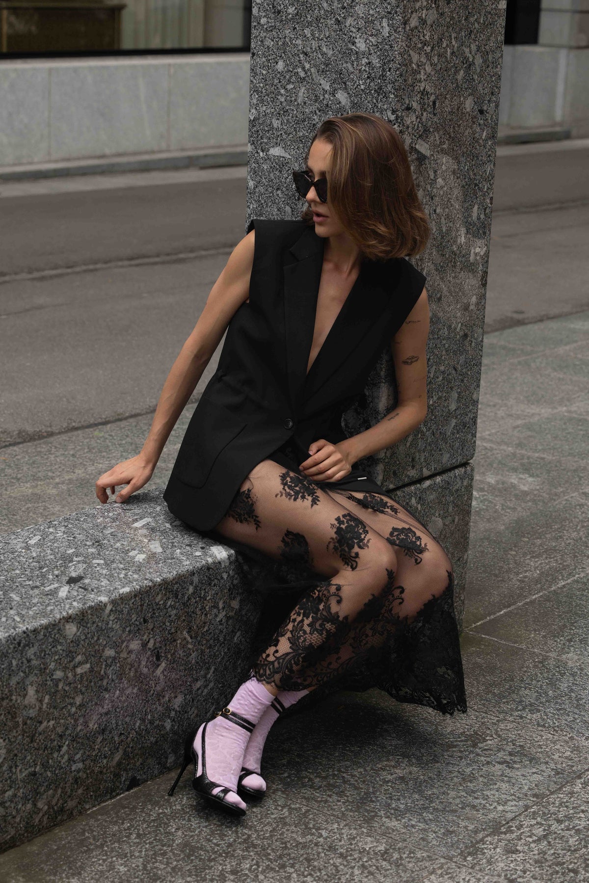 Black High Heels 2 at Dancing in the club in Python specchio by Bikkou
