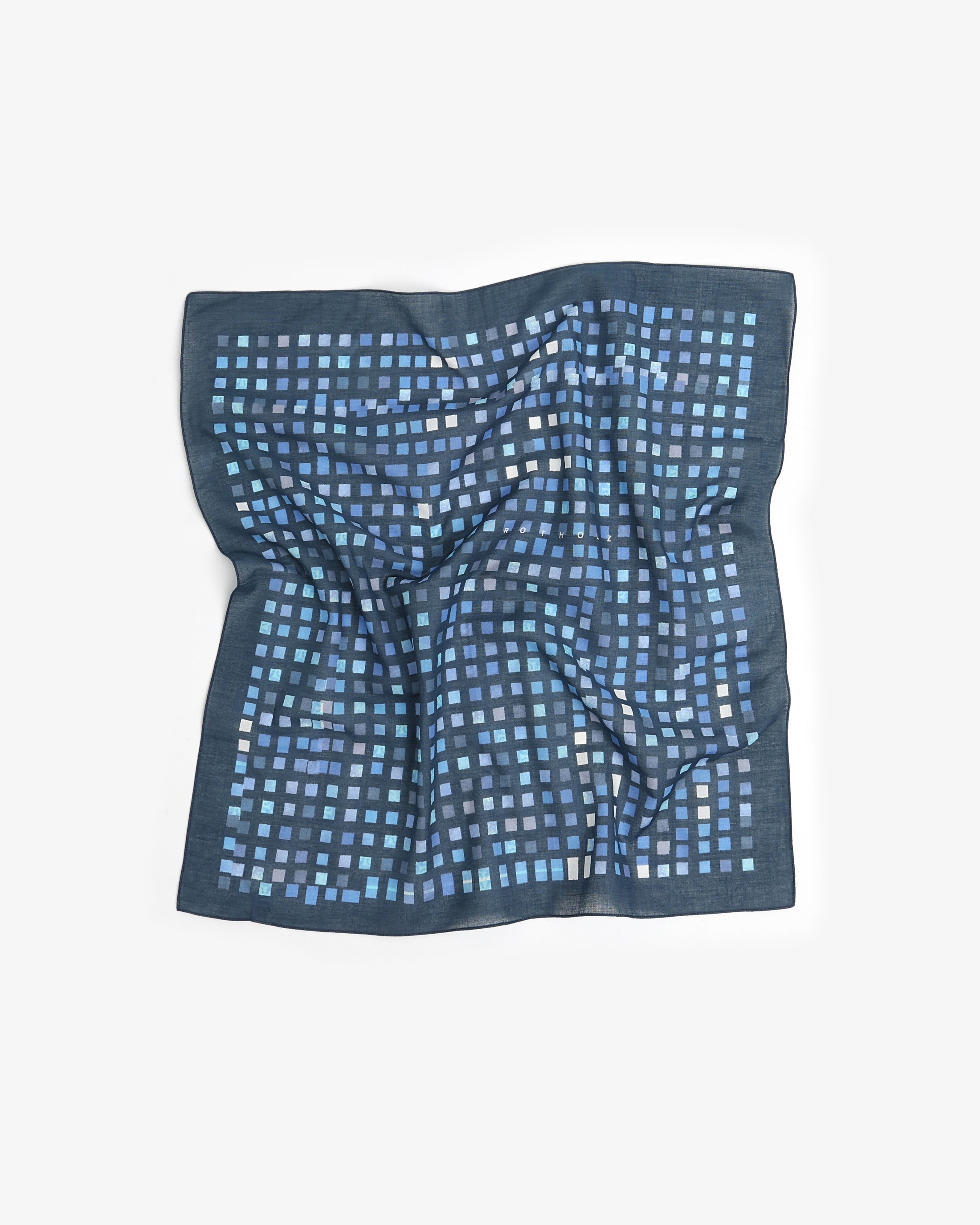 Blaues Bandana aus 100% Bio-Baumwolle von Rotholz