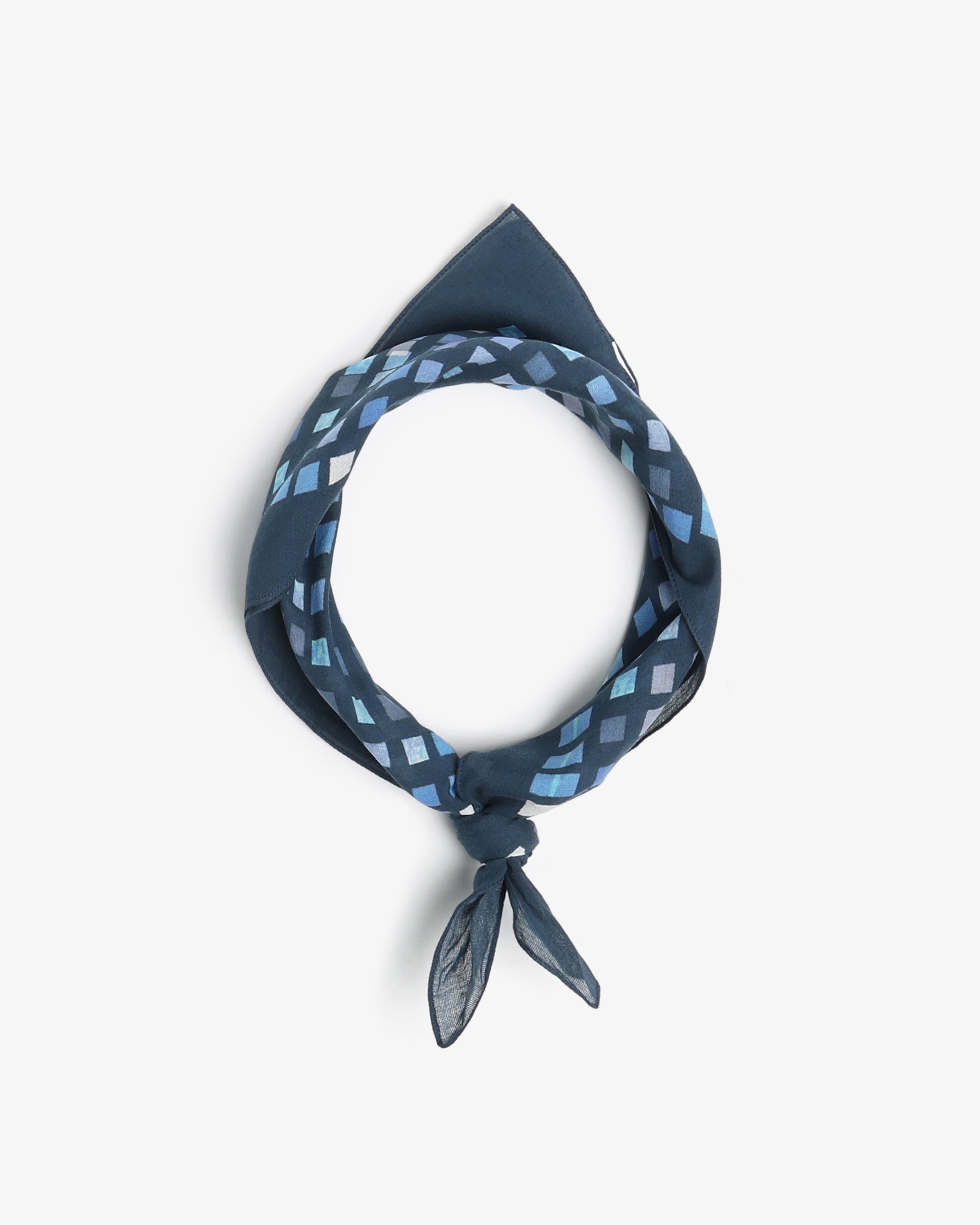 Blaues Bandana aus 100% Bio-Baumwolle von Rotholz