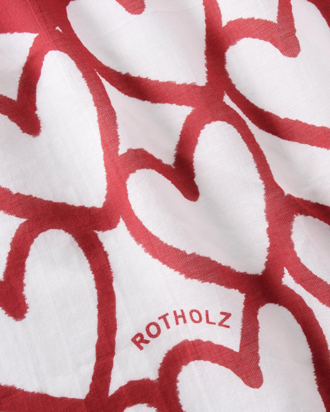 Rotes Bandana aus 100% Bio-Baumwolle von Rotholz