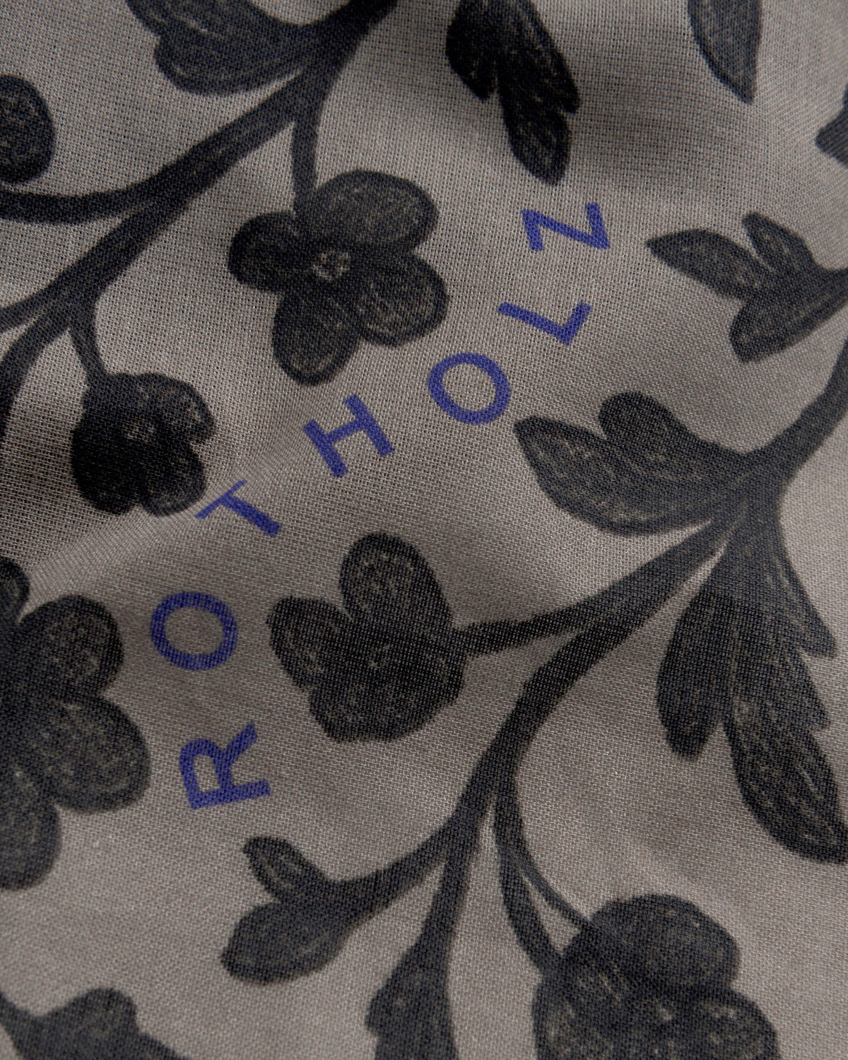 Beiges Bandana Flower aus Bio-Baumwolle von Rotholz