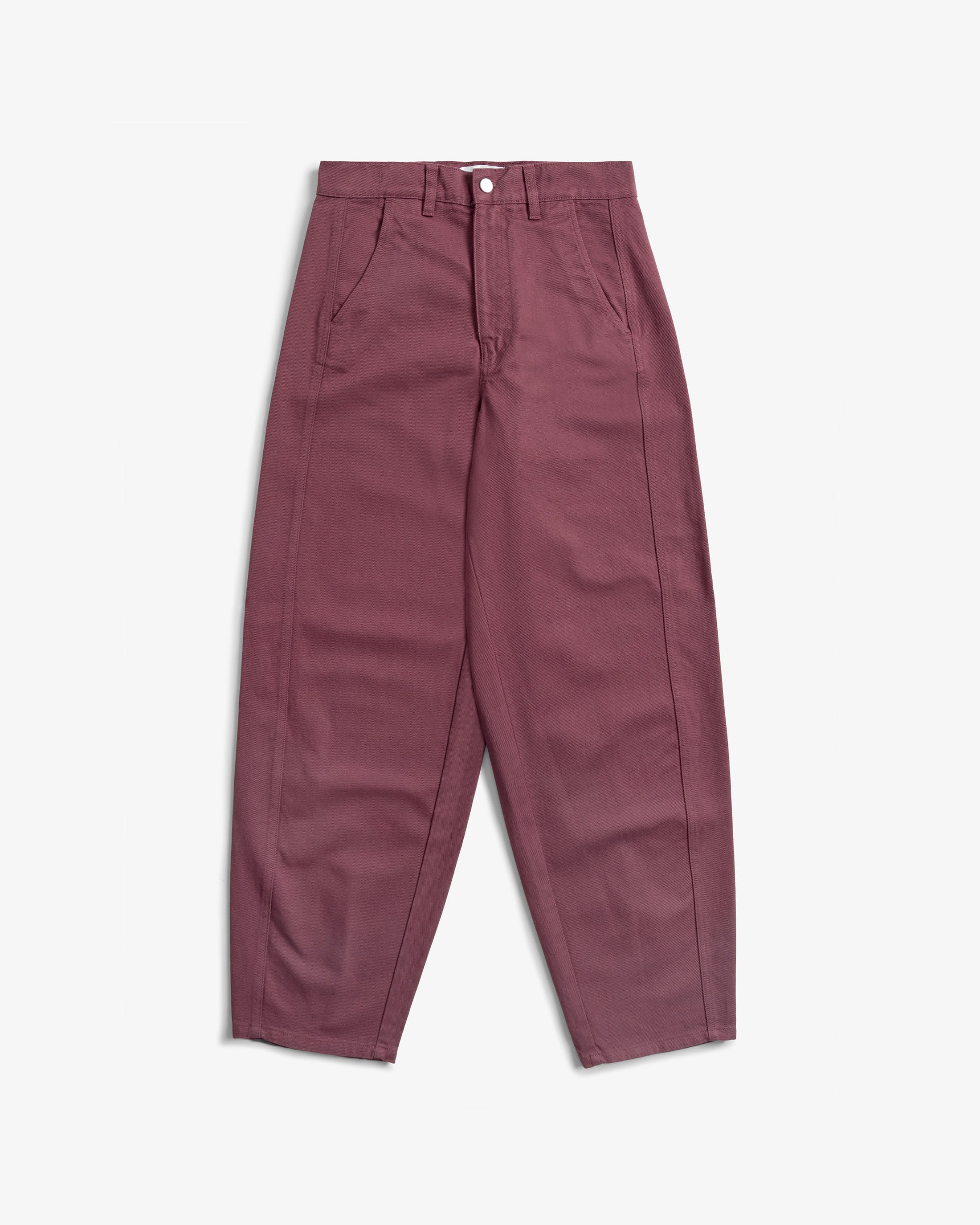 Rote Hose Barrel-Leg aus 100% Bio-Baumwolle von Rotholz