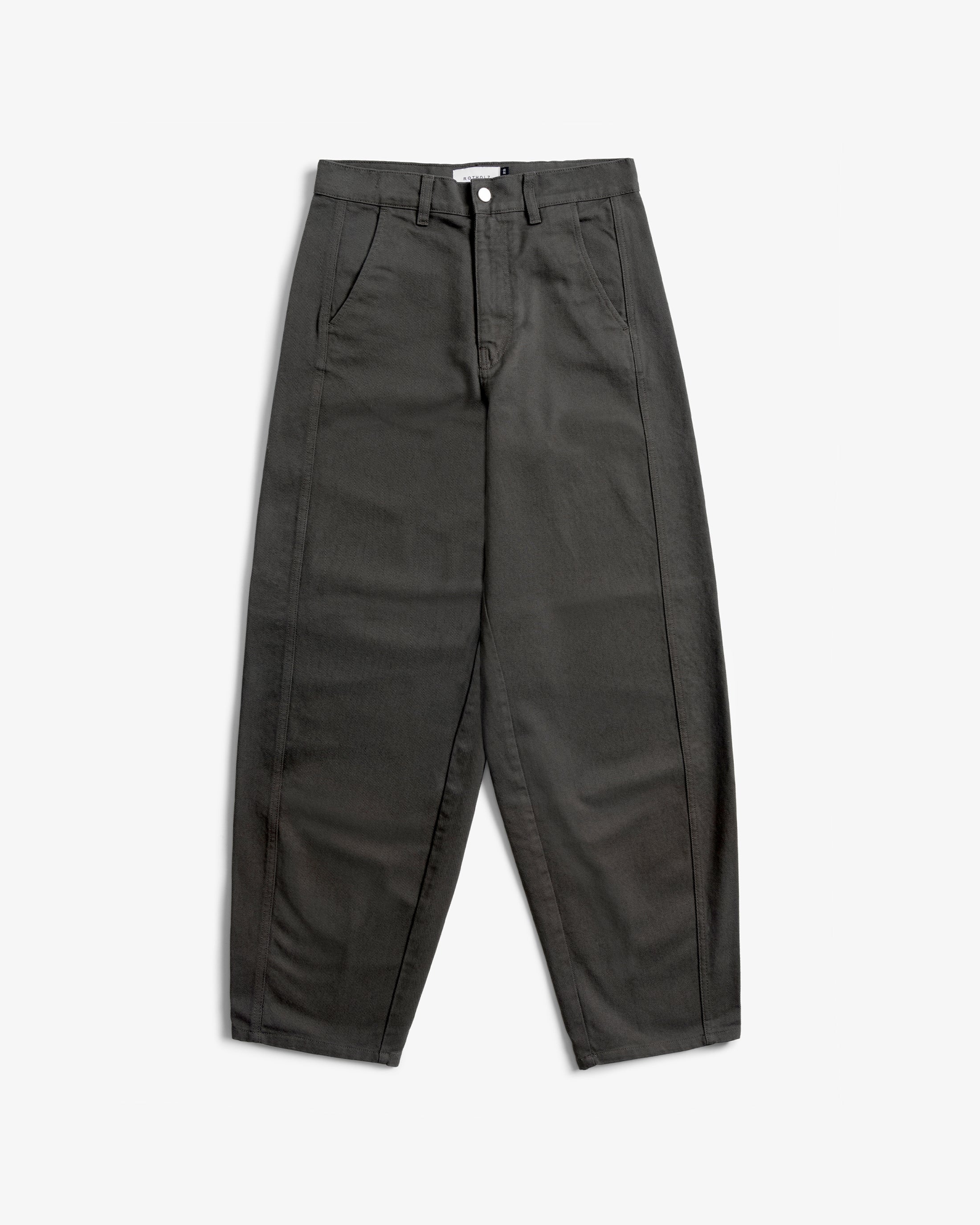 Graue Hose Barrel-Leg aus 100% Bio-Baumwolle von Rotholz