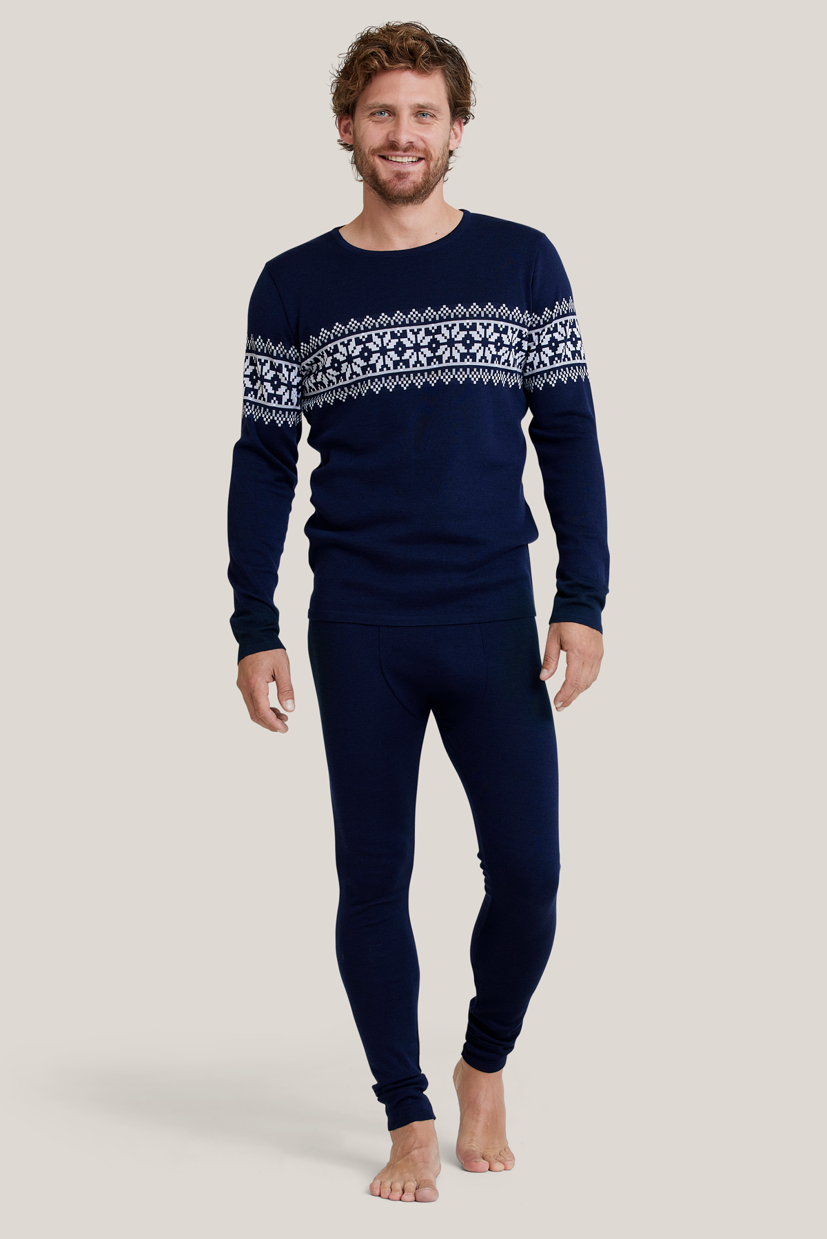 Dark blue Axel leggings made of Merino &amp; Tencel from Tidløs