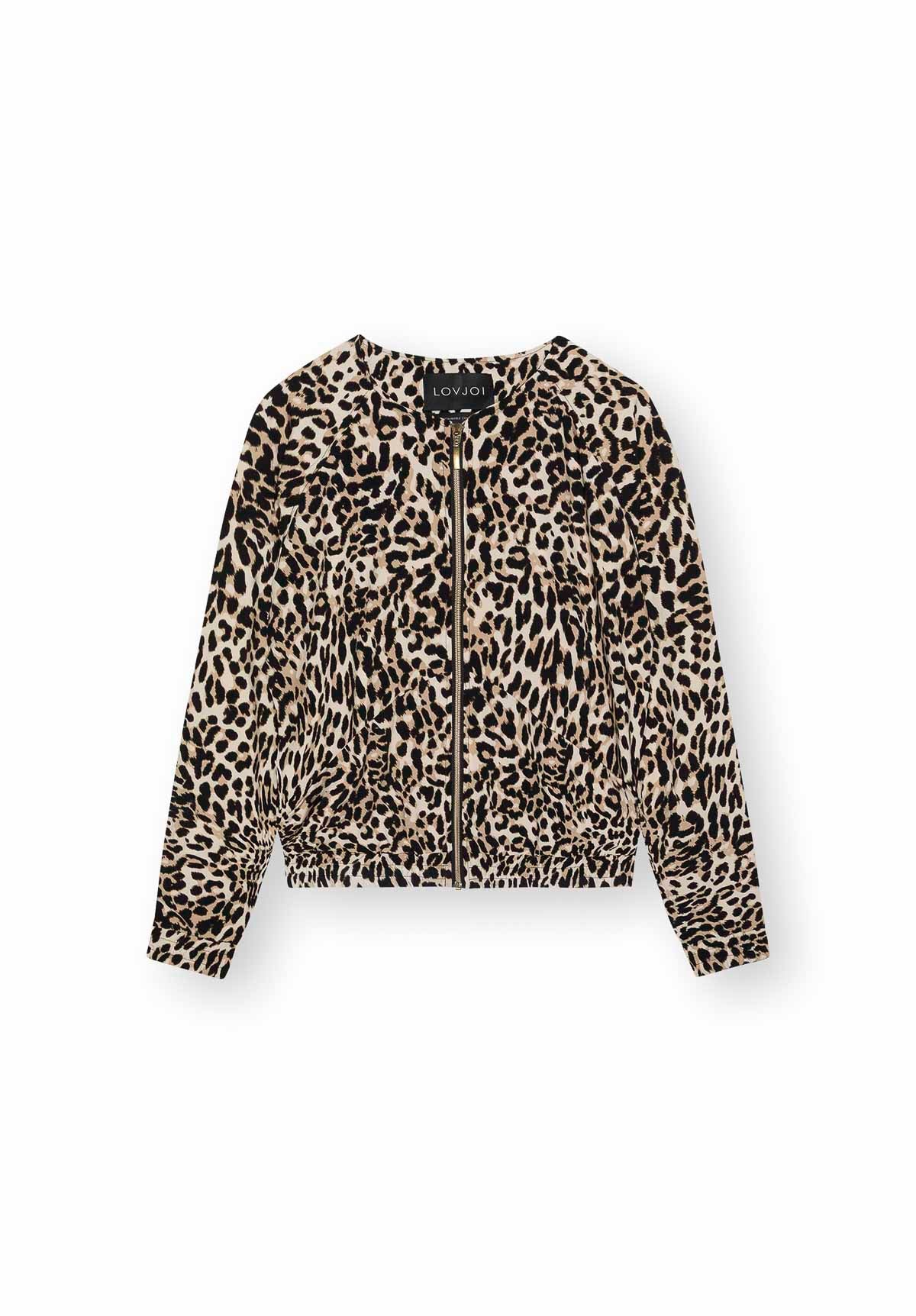 Blouson BOCA in animal print by LOVJOI made from Ecovero™