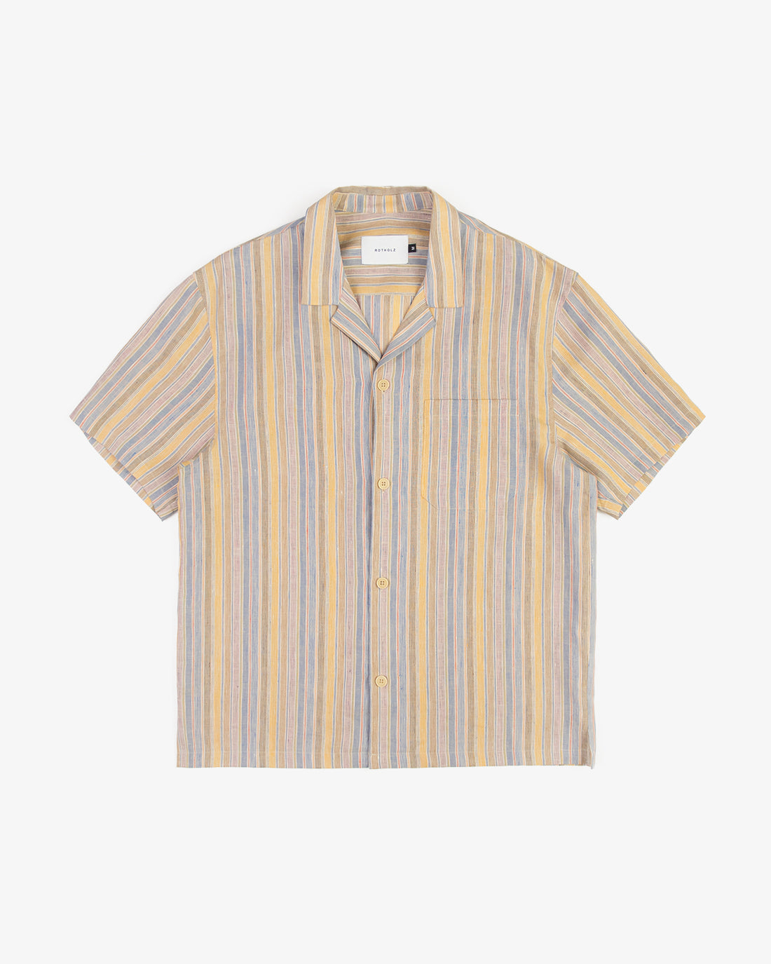 Bowling Shirt Linen Mix - Striped