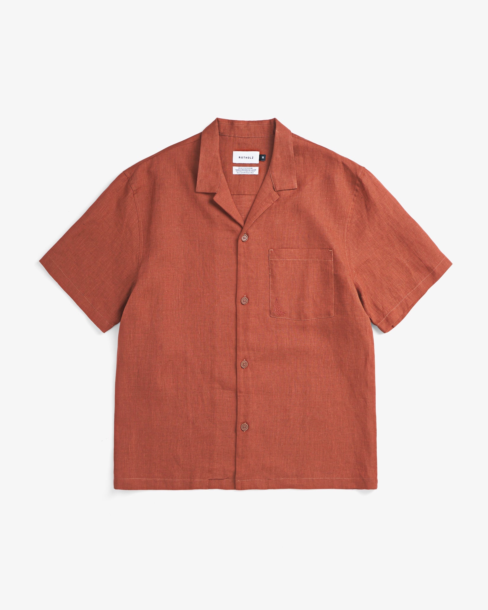 Rotes Hemd Bowling aus 100% Bio-Baumwolle von Rotholz