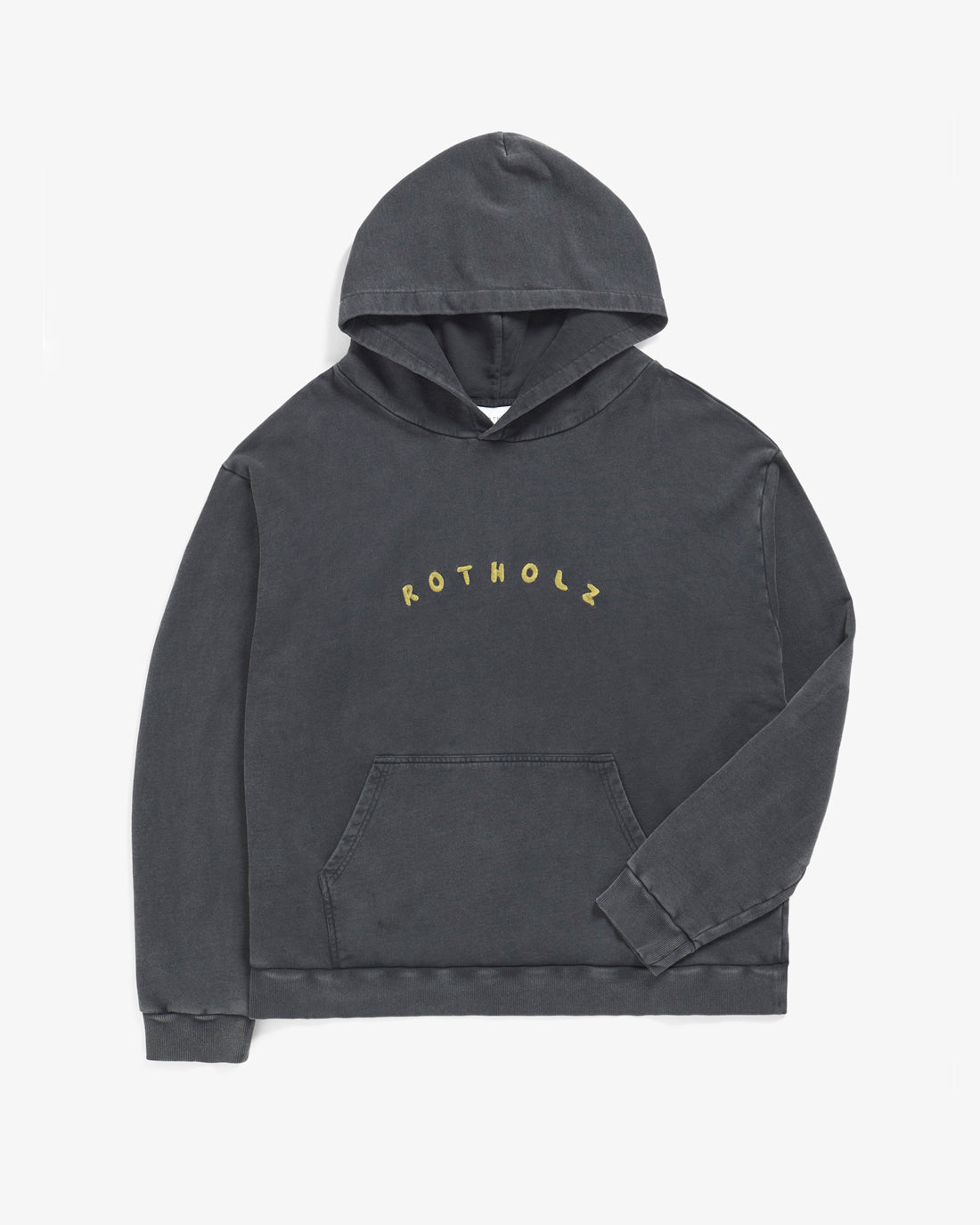 Schwarzer Pullover Logo aus 100% Bio-Baumwolle von Rotholz