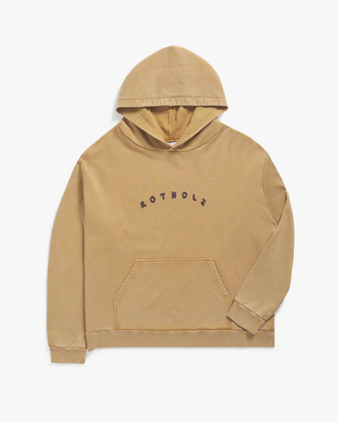 Gelber Pullover Logo aus 100% Bio-Baumwolle von Rotholz