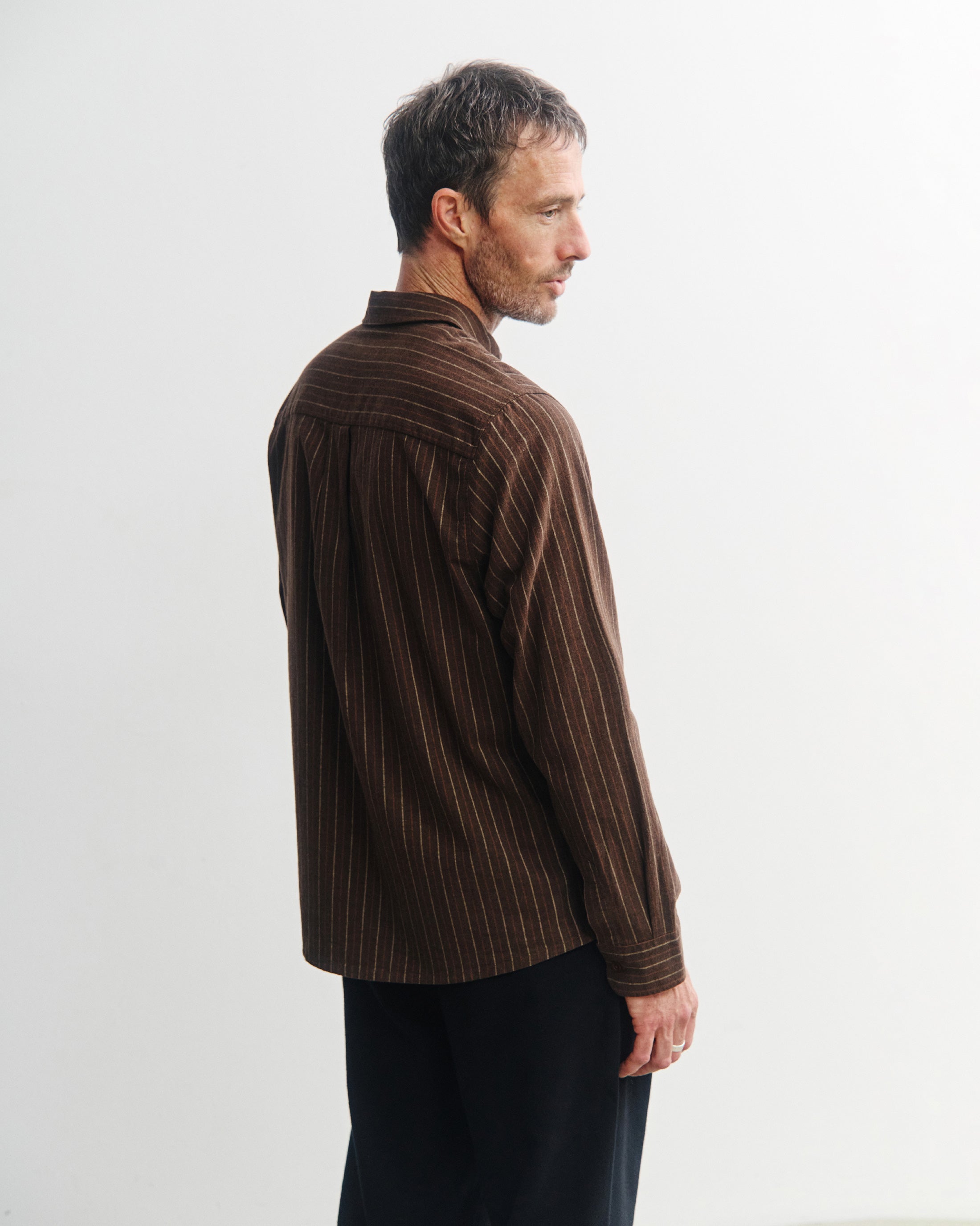 Braunes Hemd Button-Down aus Bio-Baumwolle von Rotholz
