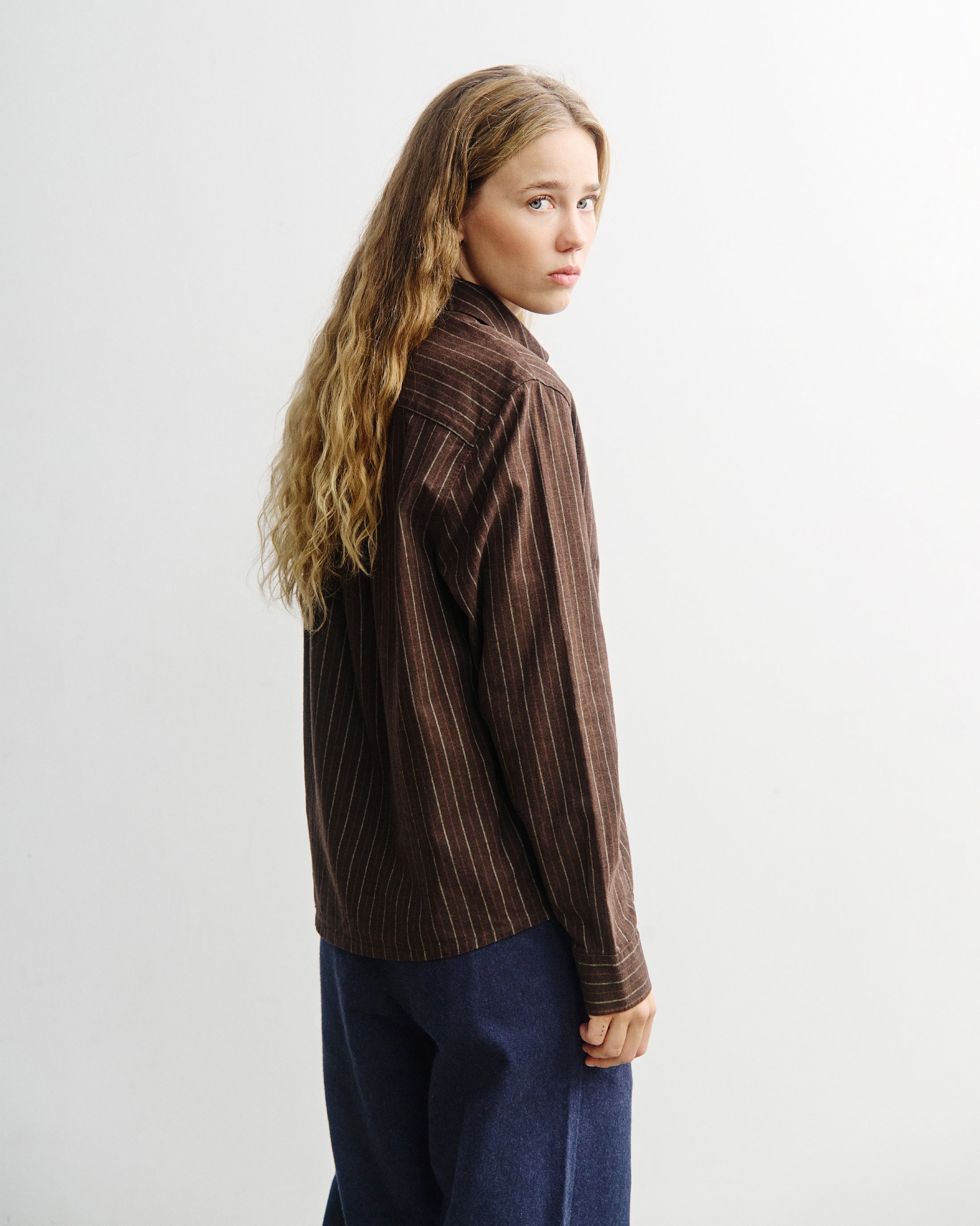 Braunes Hemd Button-Down aus Bio-Baumwolle von Rotholz