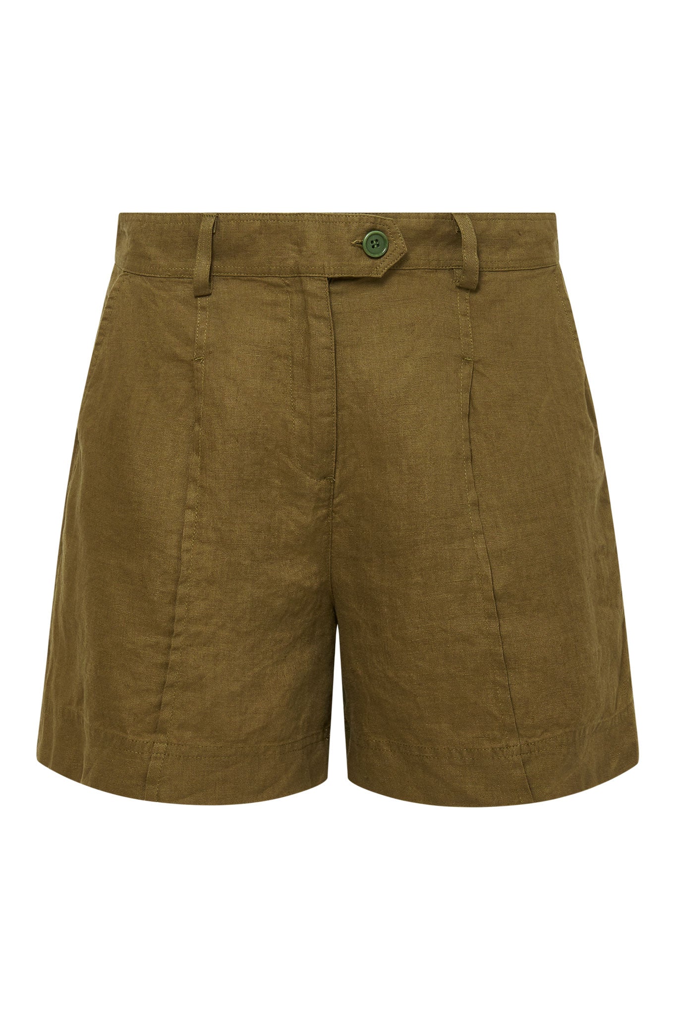 Braune shorts EMMIE aus 100% Leinen von Komodo