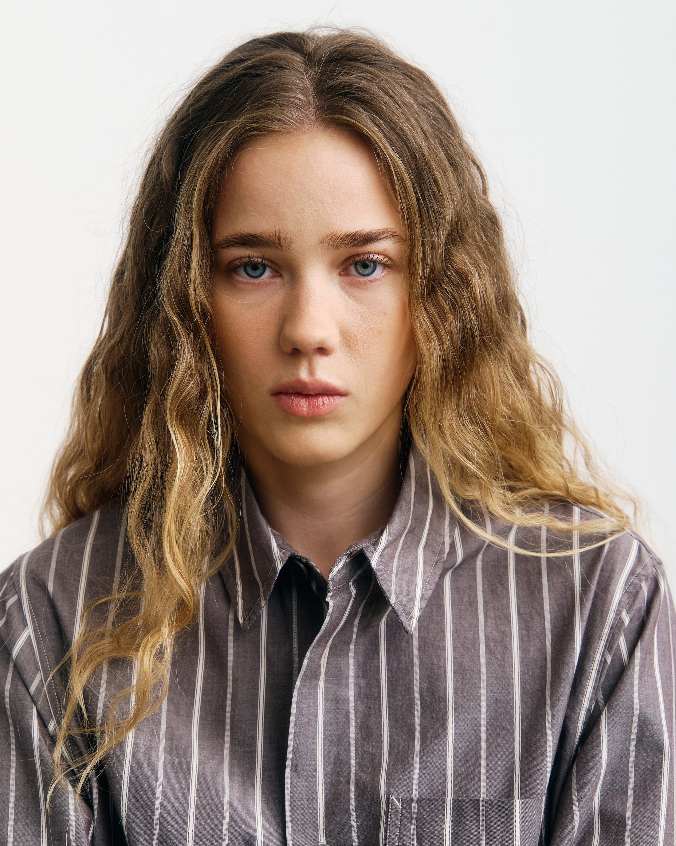 Rotholz Brown Striped Organic Cotton Shirt