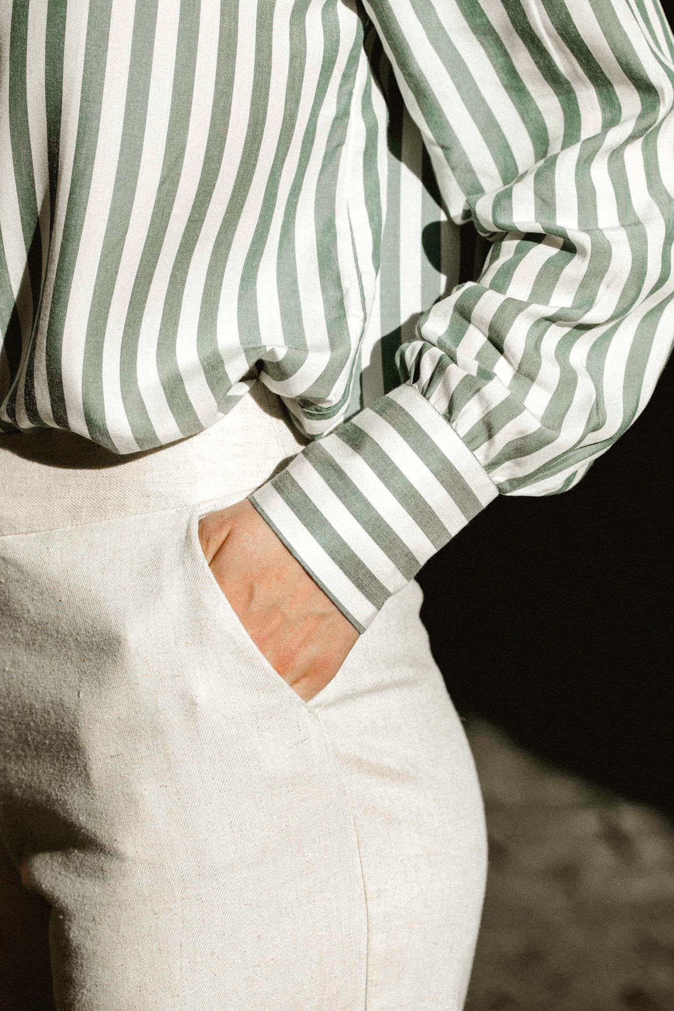 Grüne Bluse Kauri aus 100% Tencel von Avani