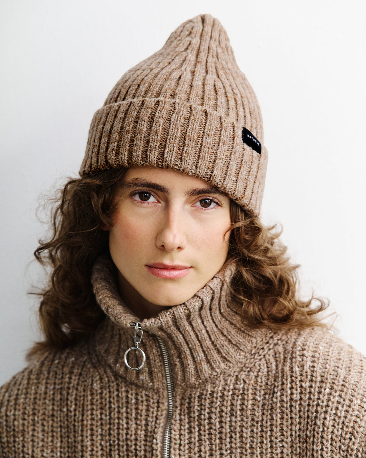 Brauner Strickpullover Chunky aus Merinowolle von Rotholz