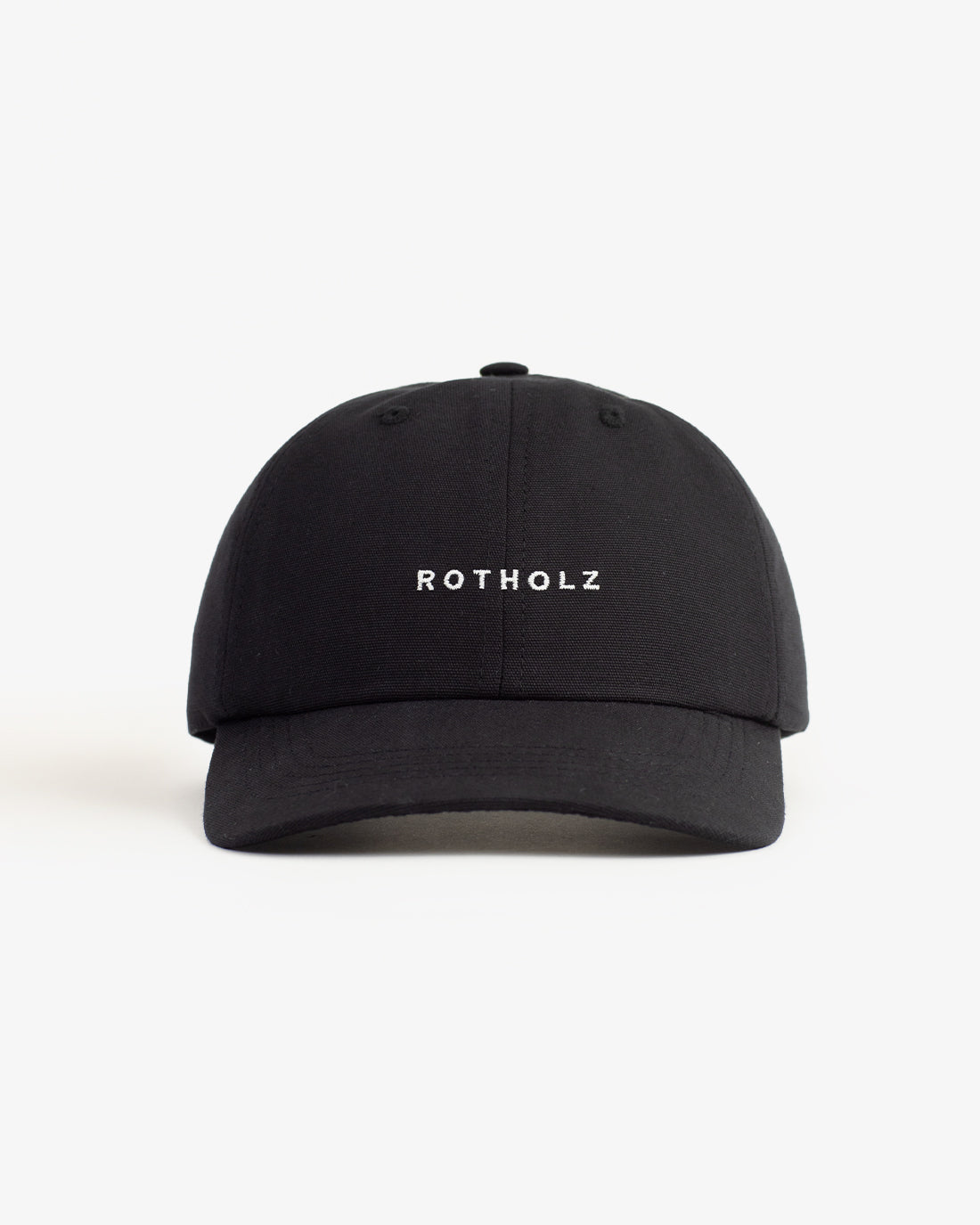 Casquette noire Dad en coton 100% biologique de Rotholz