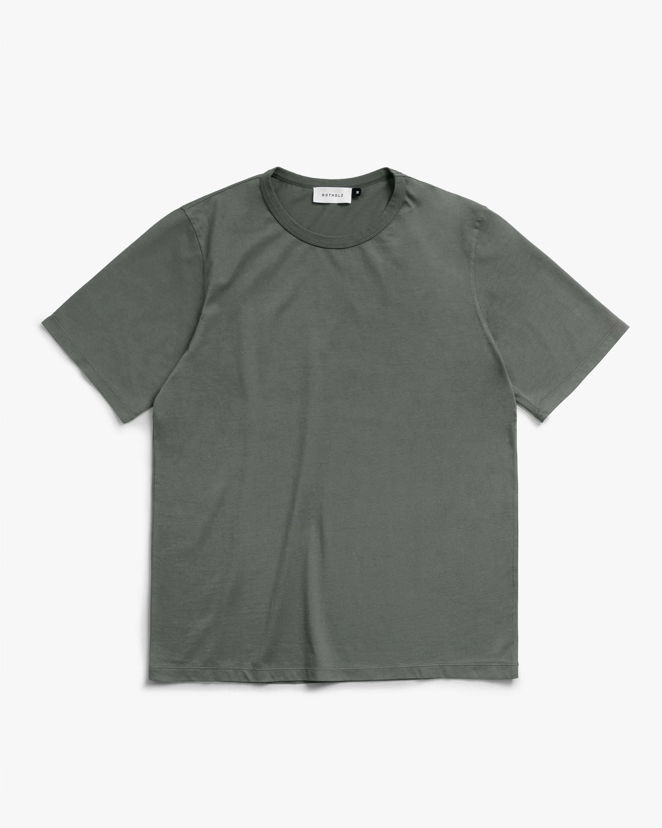 Graues T-Shirt Piqué aus Bio-Baumwolle von Rotholz