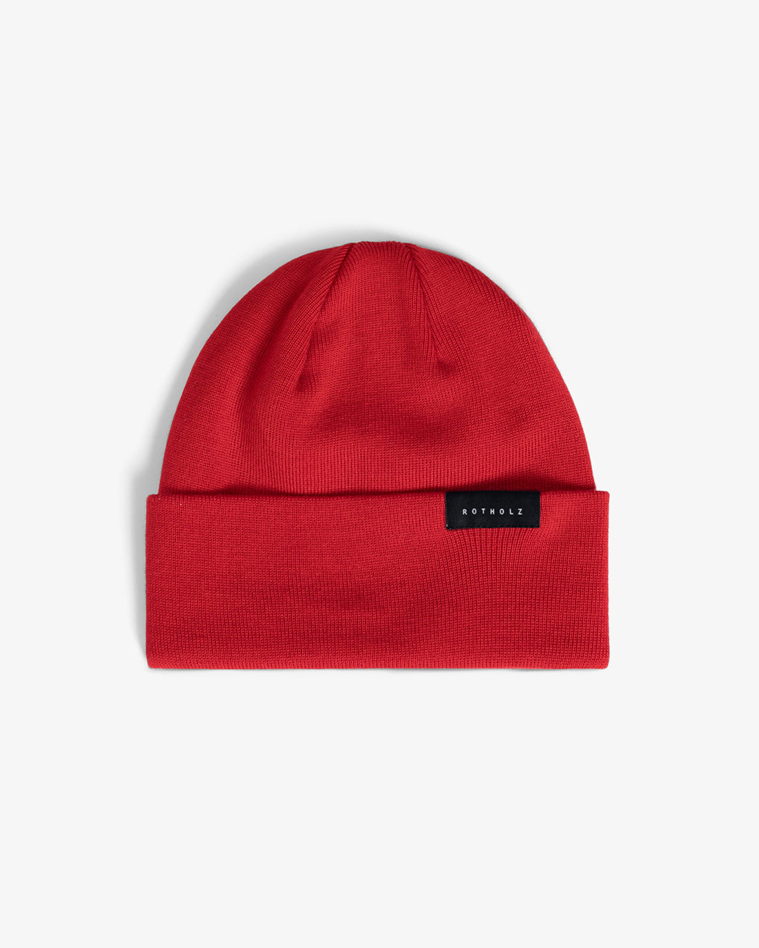 Red classic hat made of 100% organic merino wool by Rotholz