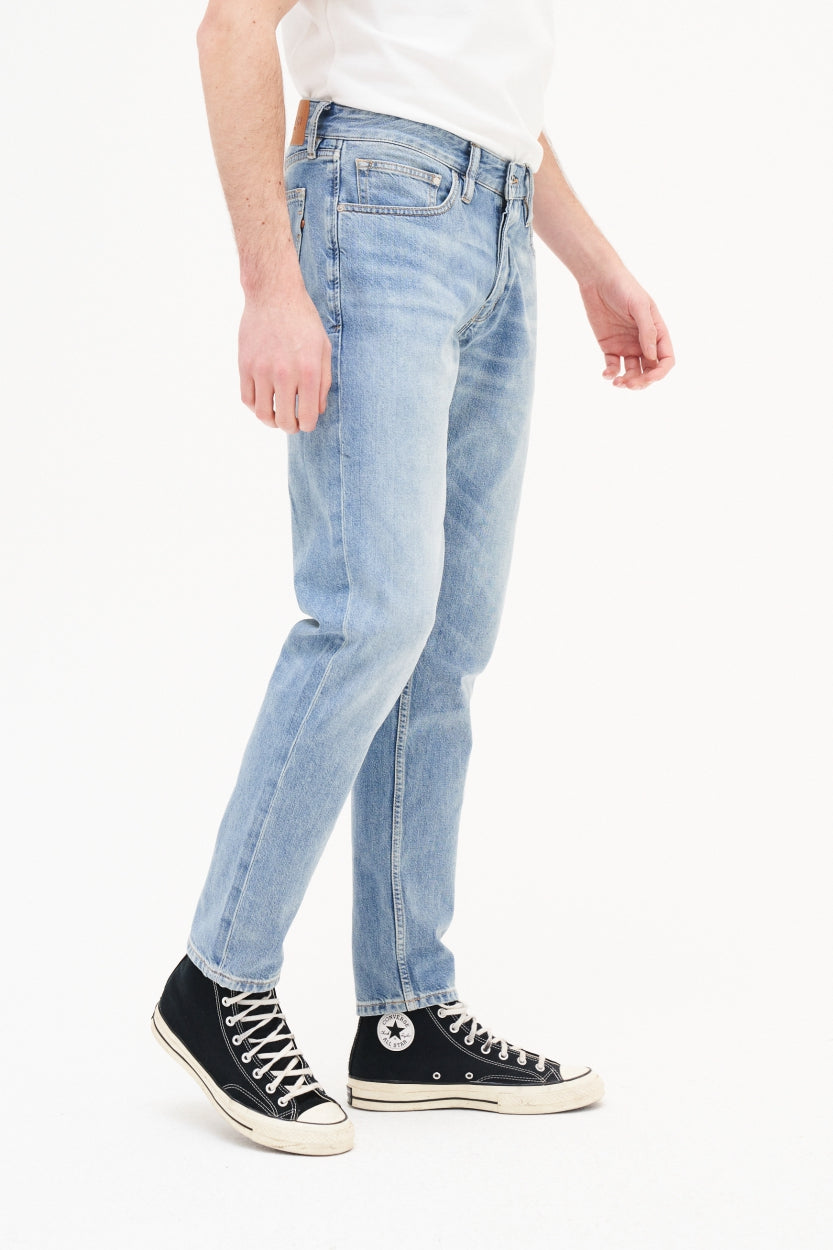 Jeans Codie cropped in Aged Indigo aus Bio-Baumwolle