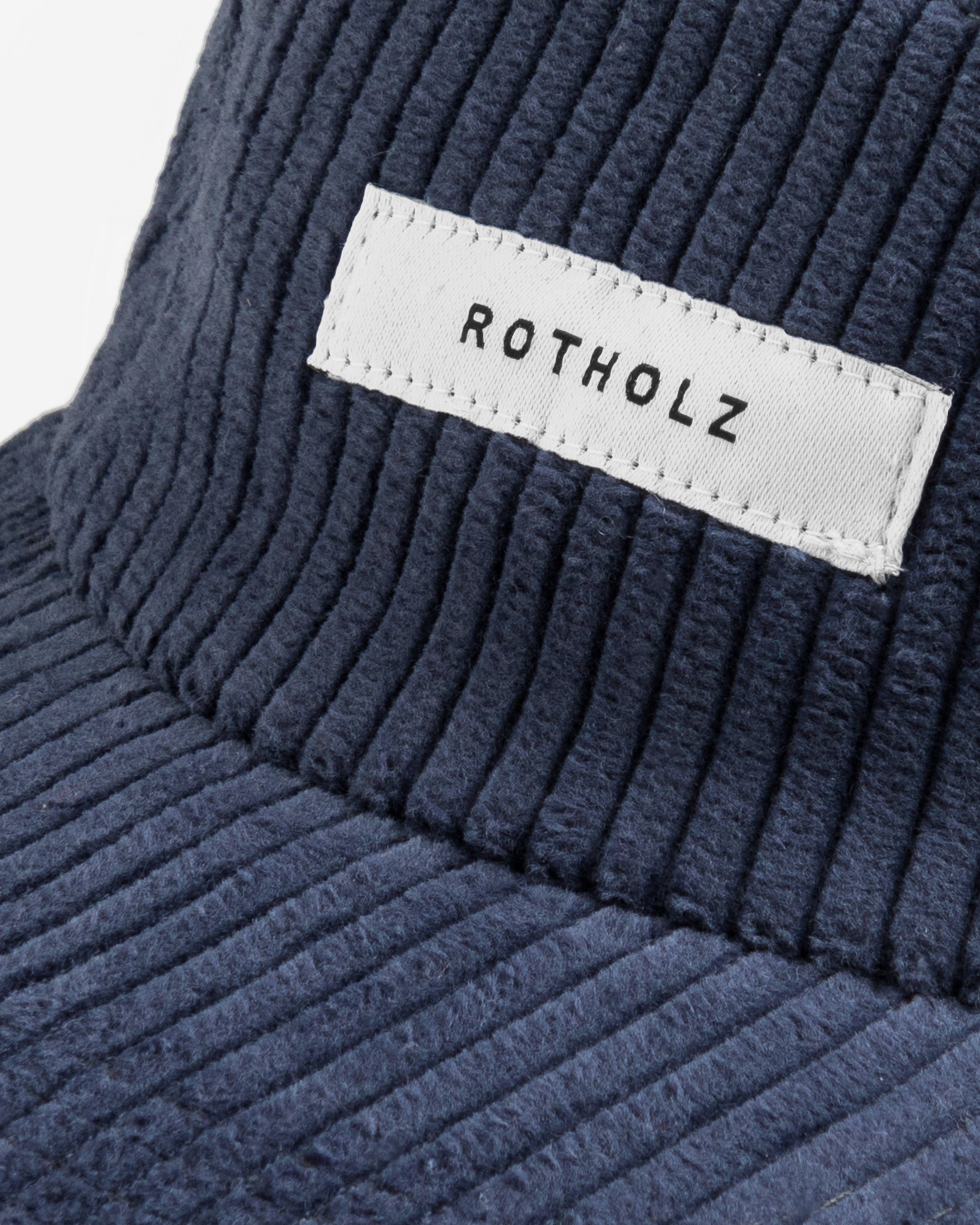 Blaue Cap Cord 5-Panel aus Bio-Baumwolle von Rotholz
