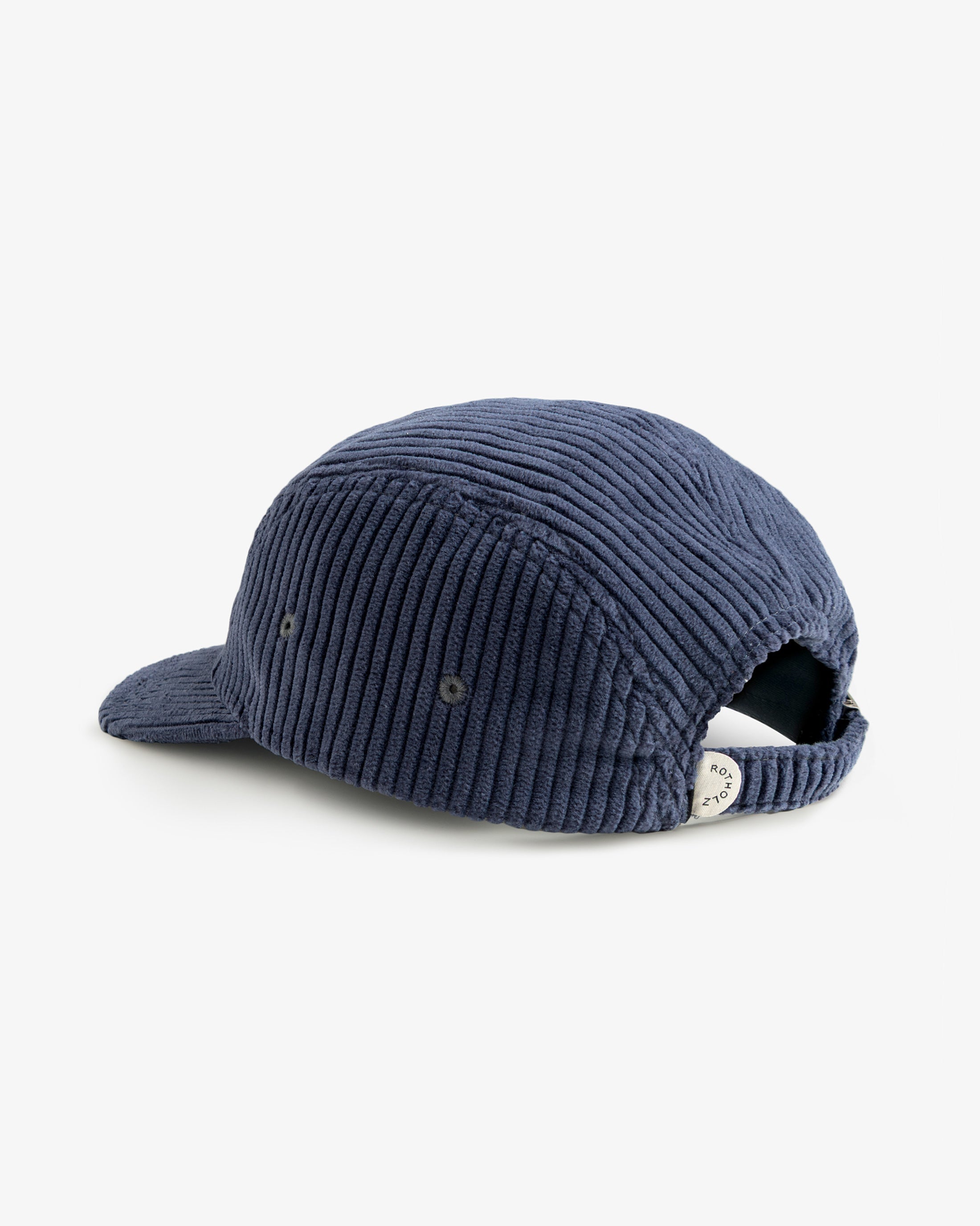 Blaue Cap Cord 5-Panel aus Bio-Baumwolle von Rotholz
