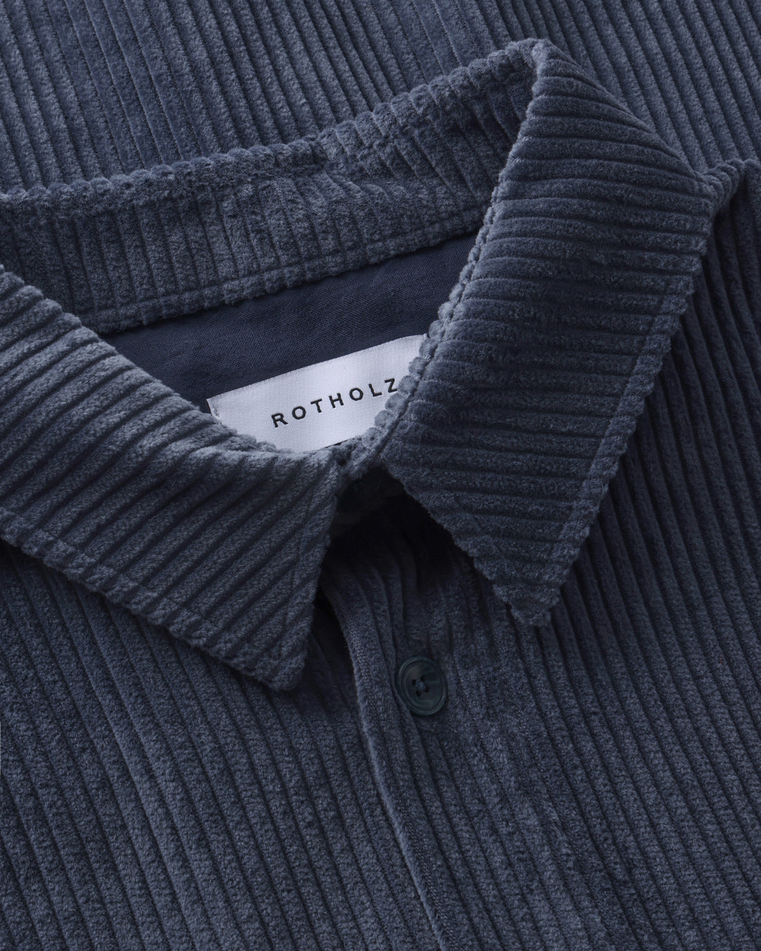 Blaues Hemd Cord aus Bio-Baumwolle von Rotholz