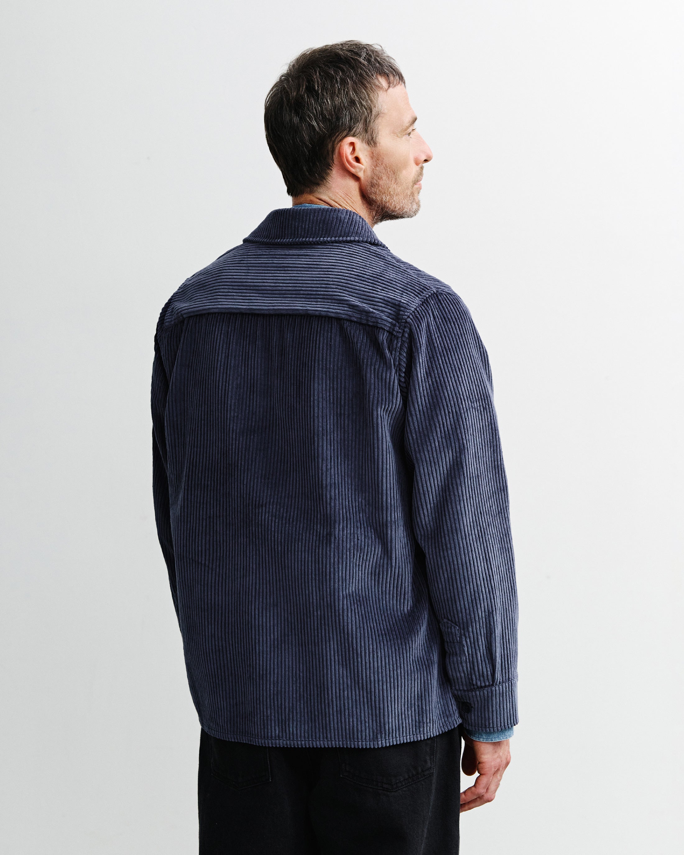 Blaues Hemd Cord aus Bio-Baumwolle von Rotholz
