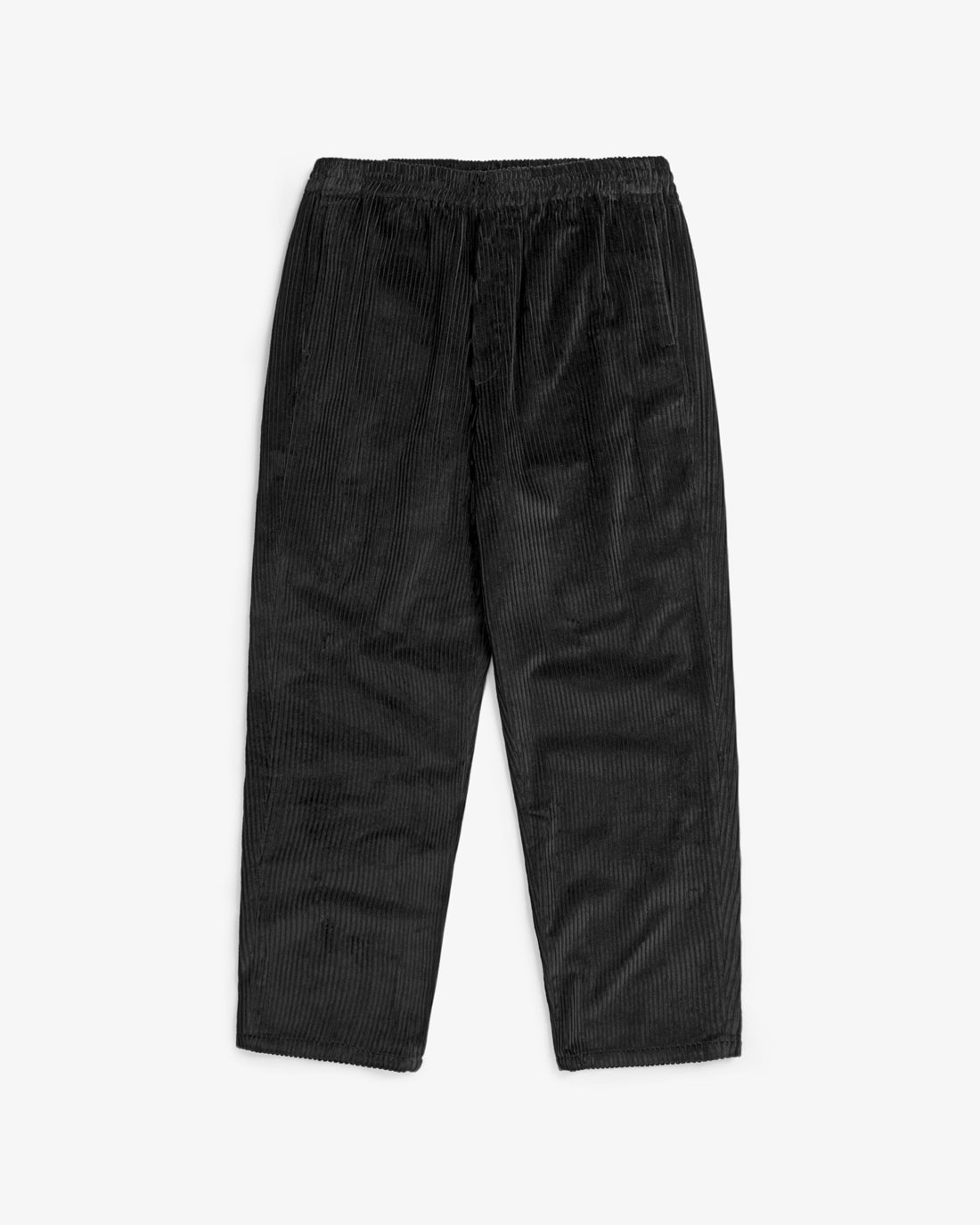 Schwarze weite Cord Hose aus 100% Bio-Baumwolle von Rotholz