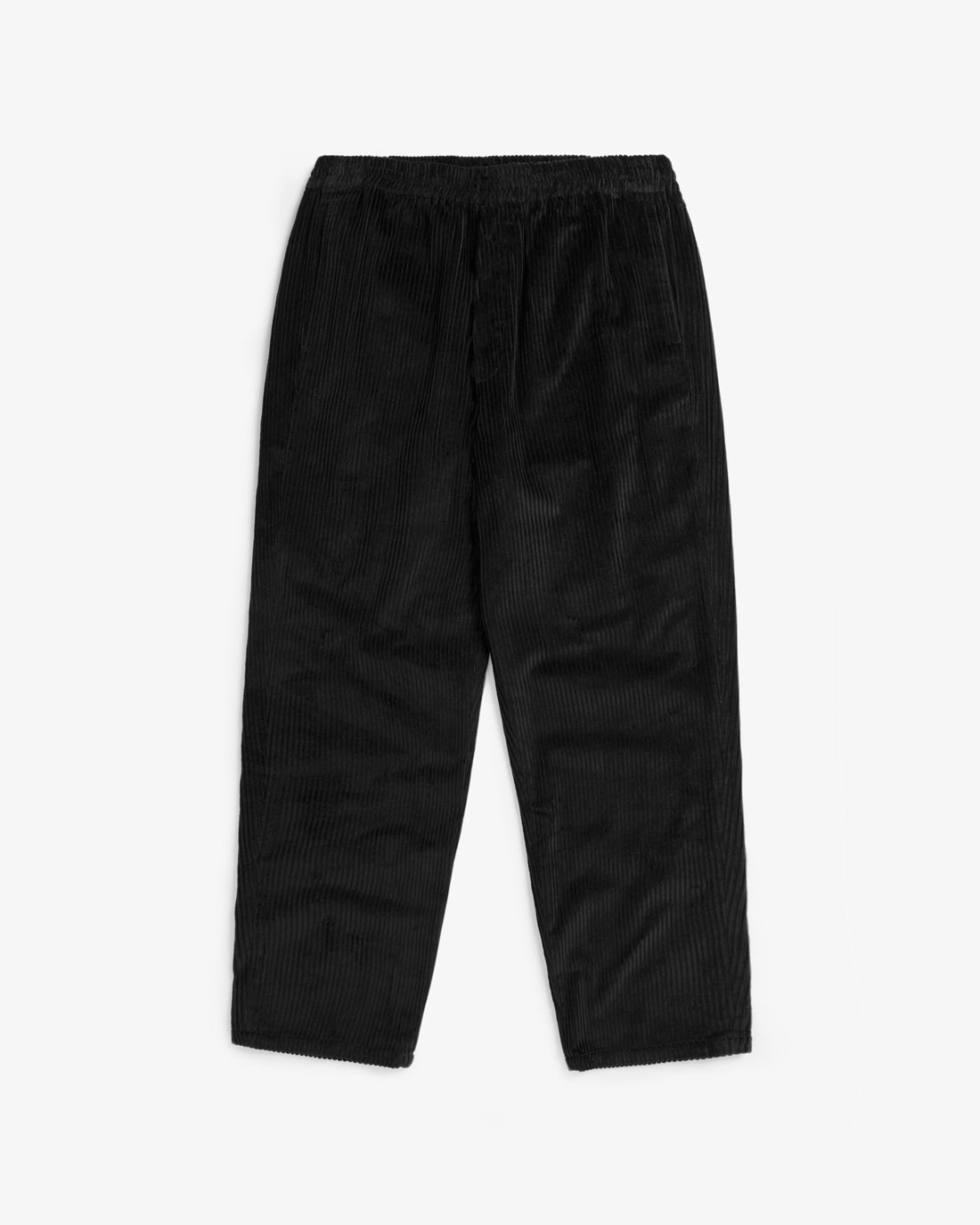 Pantalon large noir en velours côtelé 100% coton biologique de Rotholz